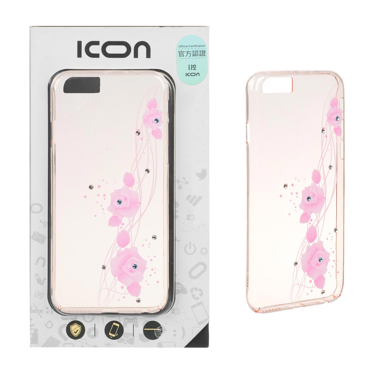 قاب ICON JOY نگین دار Apple iPhone 6 / iPhone 6s - طرح 2 (پک دار) - اسپه کالا قاب ICON JOY نگین دار Apple iPhone 6 / iPhone 6s - طرح 2 (پک دار) - تصویر 1