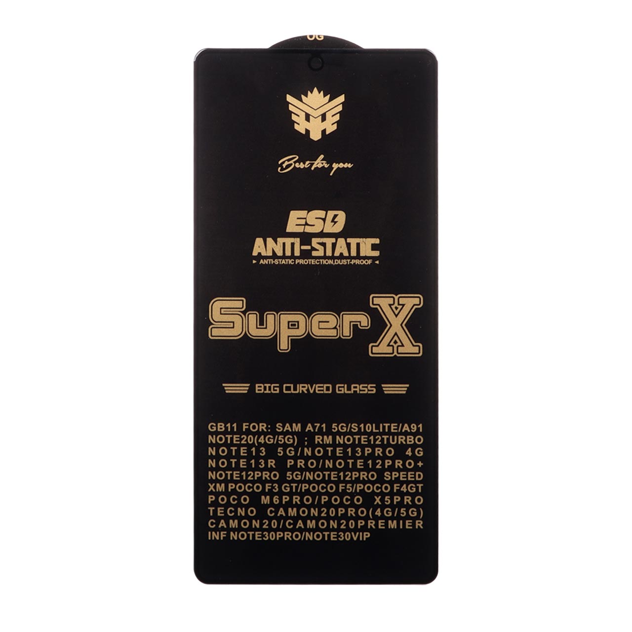محافظ صفحه نمایش آنتی استاتیک Full Cover Super X مدل Xiaomi Redmi Note 13 Pro 4G / Note 14S / Poco M6 Pro 4G / Note 13 5G / Poco X5 Pro / Note 12 Pro 5G / Note 12 Pro Plus / Poco F5 - مشکی (بدون پک) - اسپه کالا محافظ صفحه نمایش آنتی استاتیک Full Cover Super X مدل Xiaomi Redmi Note 13 Pro 4G / Note 14S / Poco M6 Pro 4G / Note 13 5G / Poco X5 Pro / Note 12 Pro 5G / Note 12 Pro Plus / Poco F5 - مشکی (بدون پک) - تصویر 1
