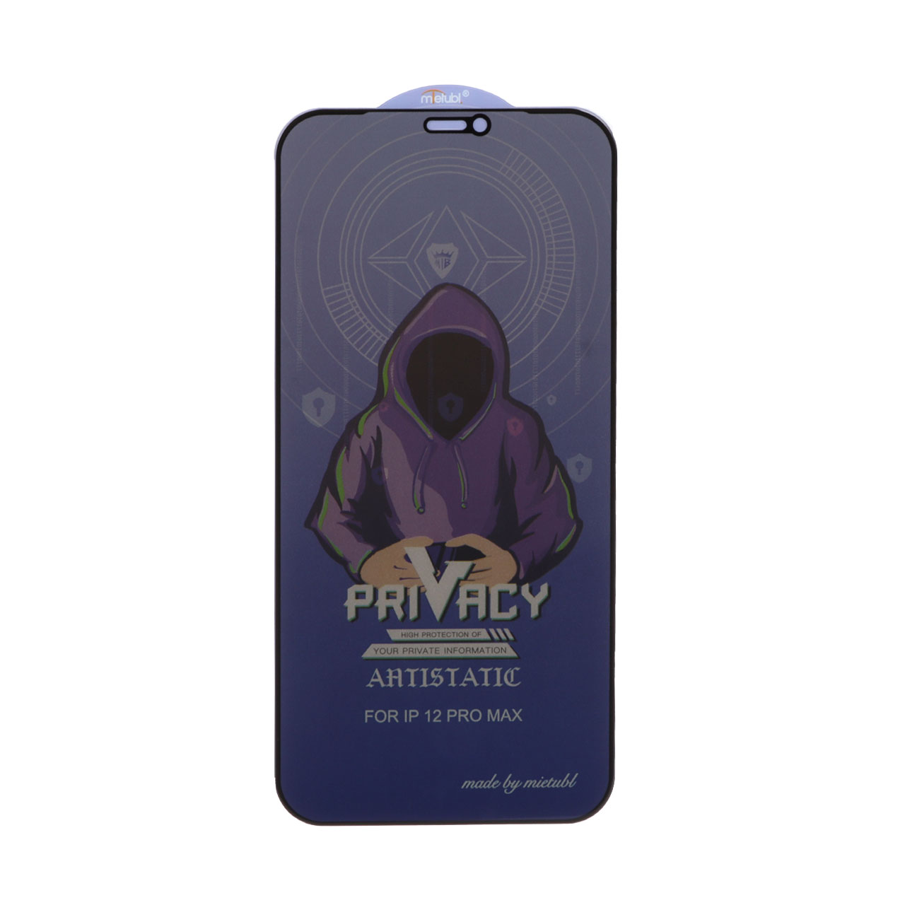 محافظ صفحه نمایش شیشه ای Full Cover Mietubl Anti Static Privacy مدل Apple iPhone 12 Pro Max - اسپه کالا محافظ صفحه نمایش شیشه ای Full Cover Mietubl Anti Static Privacy مدل Apple iPhone 12 Pro Max - تصویر 1