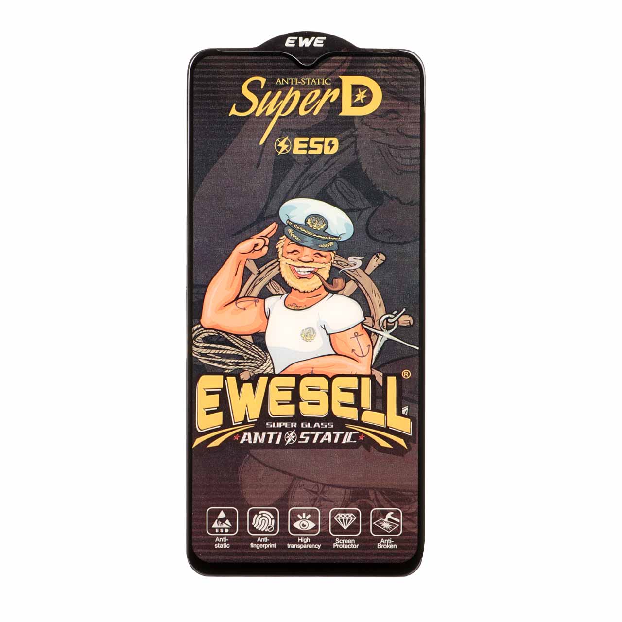 محافظ صفحه نمایش شیشه ای Full Cover Super D Esd Ewesell مدل Samsung Galaxy A17 / A16 / A26 (بدون پک) - اسپه کالا محافظ صفحه نمایش شیشه ای Full Cover Super D Esd Ewesell مدل Samsung Galaxy A17 / A16 / A26 (بدون پک) - تصویر 1