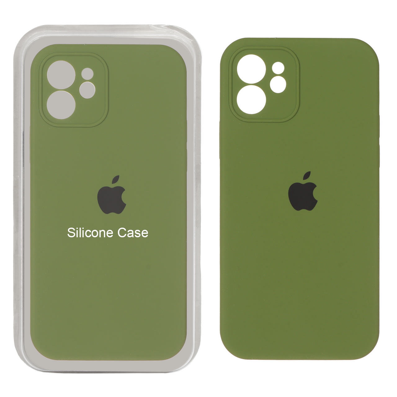 قاب سیلیکونی پاک کنی محافظ لنزدار اورجینال Apple iPhone 12 -سبز زیتونی (پک اصلی) - اسپه کالا قاب سیلیکونی پاک کنی محافظ لنزدار اورجینال Apple iPhone 12 -سبز زیتونی (پک اصلی) - تصویر 1