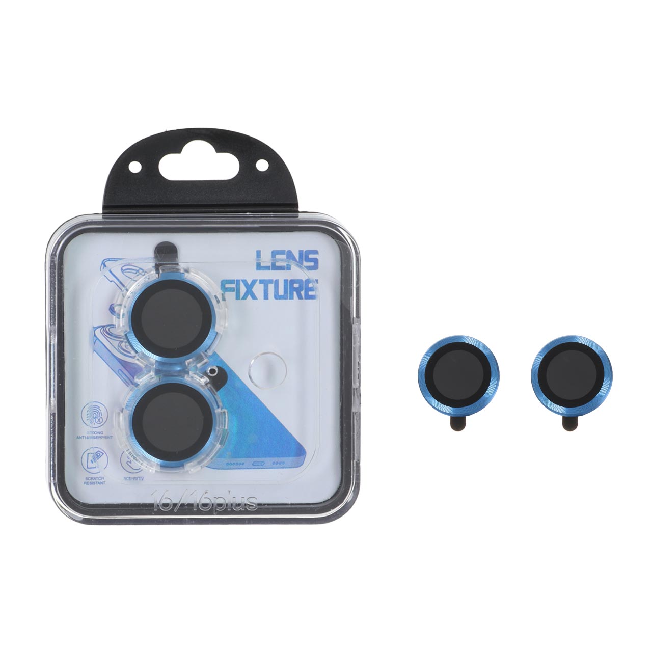 محافظ لنز رینگی اورجینال Lens Fixture شابلون دار Apple iPhone 16 / iPhone 16 plus - آبی روشن (پک دار) - اسپه کالا محافظ لنز رینگی اورجینال Lens Fixture شابلون دار Apple iPhone 16 / iPhone 16 plus - آبی روشن (پک دار) - تصویر 1