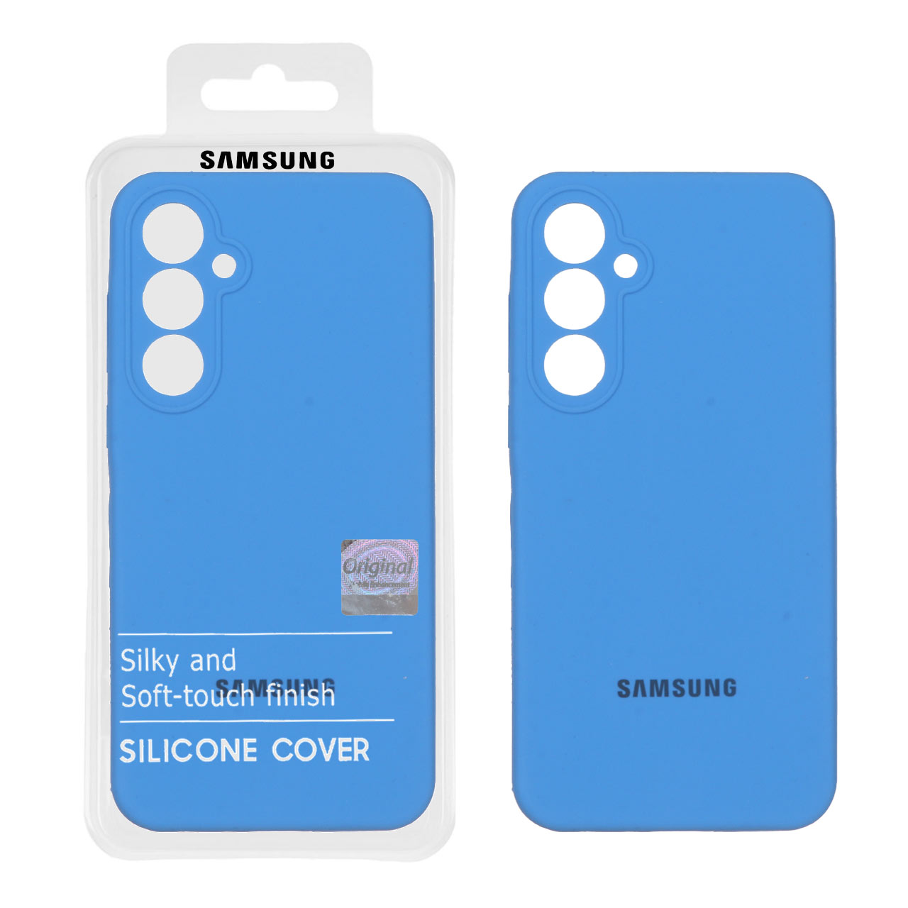 قاب سیلیکونی پاک کنی اورجینال Master Quality مدل Samsung Galaxy A55 - آبی (پک دار) - اسپه کالا قاب سیلیکونی پاک کنی اورجینال Master Quality مدل Samsung Galaxy A55 - آبی (پک دار) - تصویر 1