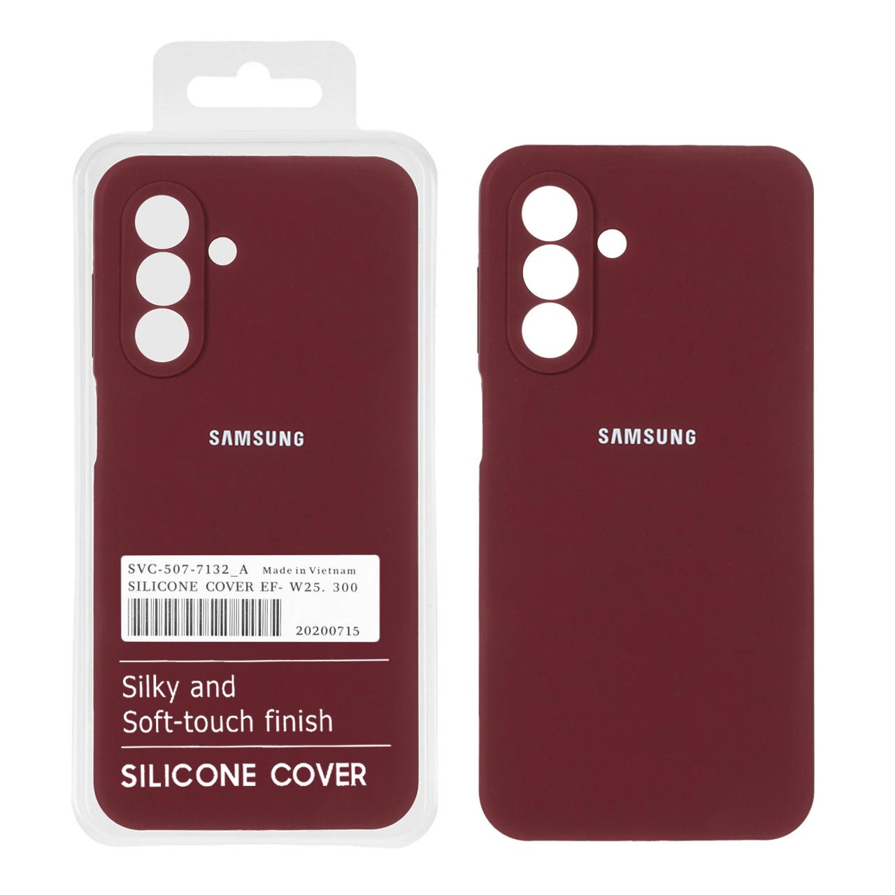 قاب سیلیکونی پاک کنی اورجینال درجه یک Samsung Galaxy A17 / A26 - زرشکی (پک دار) - اسپه کالا قاب سیلیکونی پاک کنی اورجینال درجه یک Samsung Galaxy A17 / A26 - زرشکی (پک دار) - تصویر 1