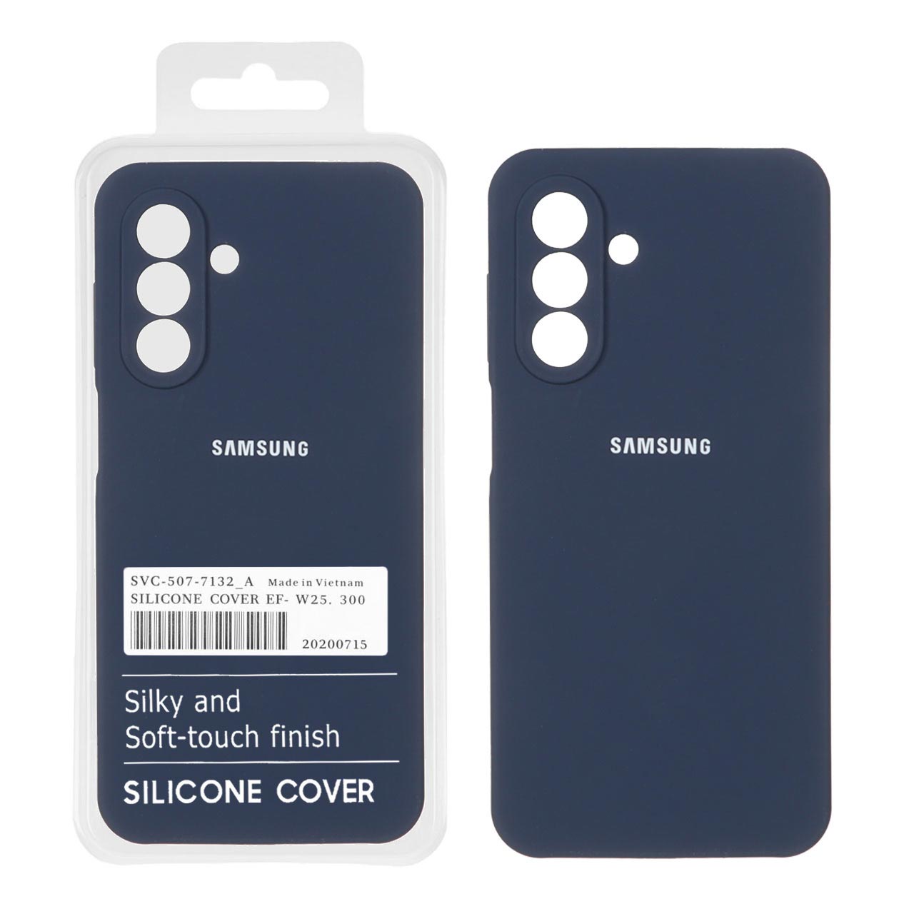 قاب سیلیکونی پاک کنی اورجینال درجه یک Samsung Galaxy A17 / A26 - سرمه ای (پک دار) - اسپه کالا قاب سیلیکونی پاک کنی اورجینال درجه یک Samsung Galaxy A17 / A26 - سرمه ای (پک دار) - تصویر 1