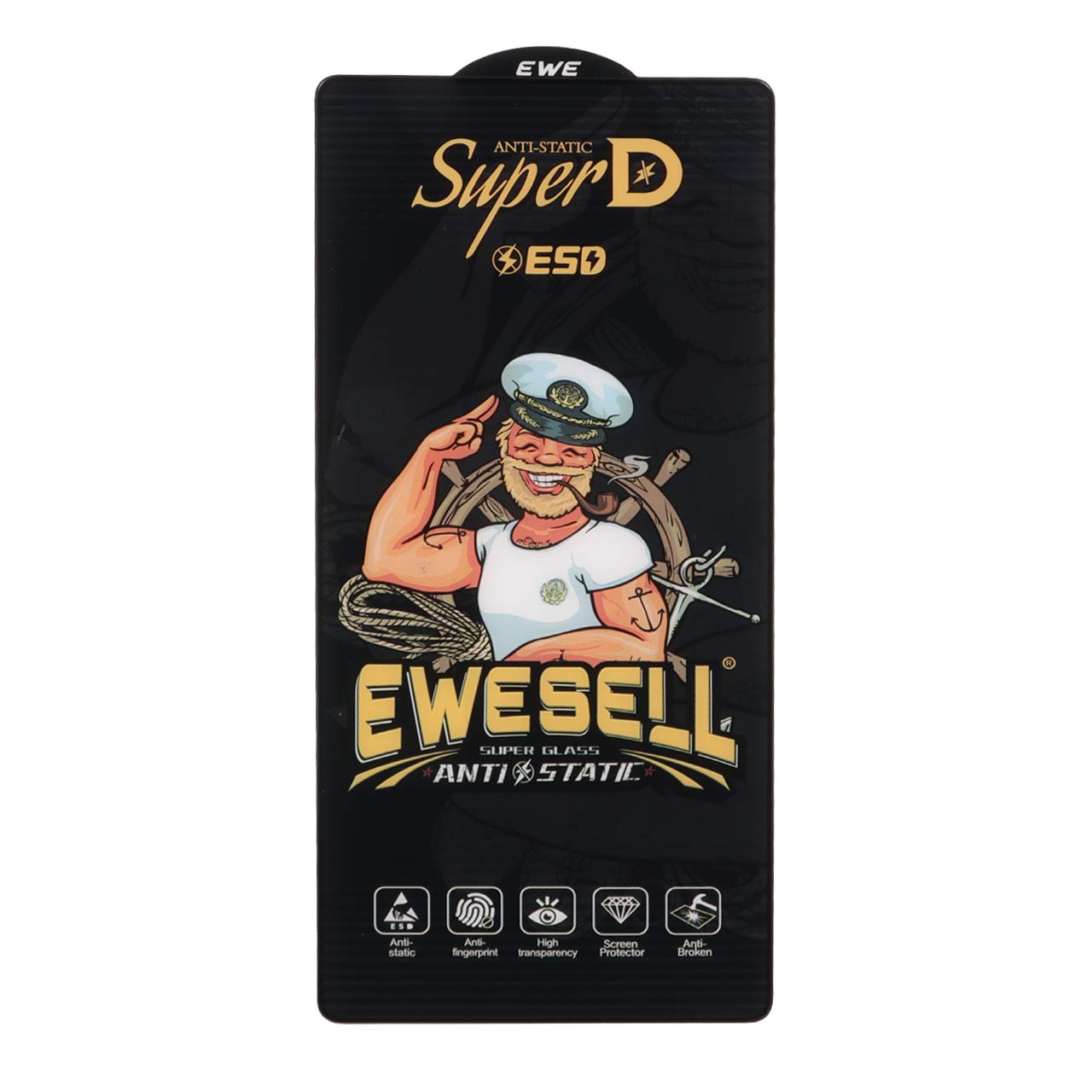 محافظ صفحه نمایش شیشه ای Full Cover Super D Esd Ewesell مدل Samsung Galaxy S25 Ultra (بدون پک) - اسپه کالا محافظ صفحه نمایش شیشه ای Full Cover Super D Esd Ewesell مدل Samsung Galaxy S25 Ultra (بدون پک) - تصویر 1