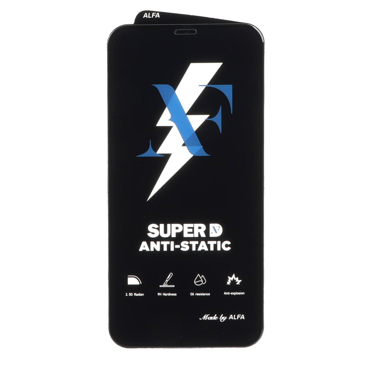 محافظ صفحه نمایش شیشه ای Super D Anti Static ALFA مدل Apple iPhone 11 / iPhone XR (بدون پک) - اسپه کالا محافظ صفحه نمایش شیشه ای Super D Anti Static ALFA مدل Apple iPhone 11 / iPhone XR (بدون پک) - تصویر 1