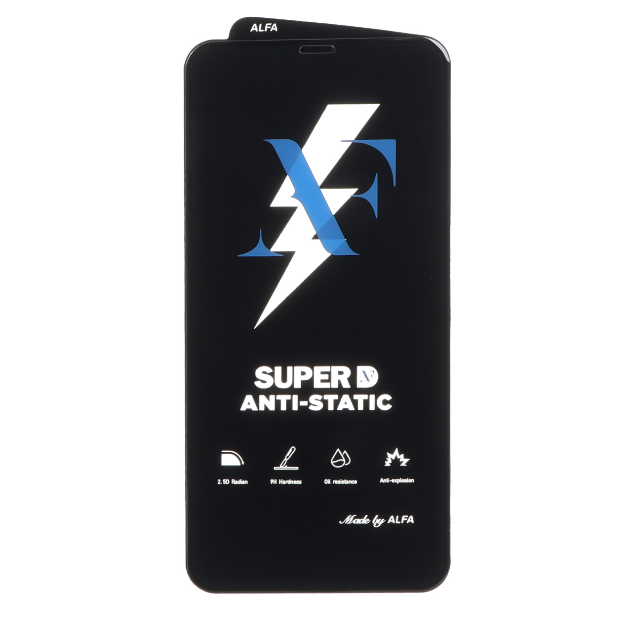 محافظ صفحه نمایش شیشه ای Super D Anti Static ALFA مدل Apple iPhone 11 Pro Max / iPhone X Max / iPhone Xs Max (بدون پک) - اسپه کالا محافظ صفحه نمایش شیشه ای Super D Anti Static ALFA مدل Apple iPhone 11 Pro Max / iPhone X Max / iPhone Xs Max (بدون پک) - تصویر 1