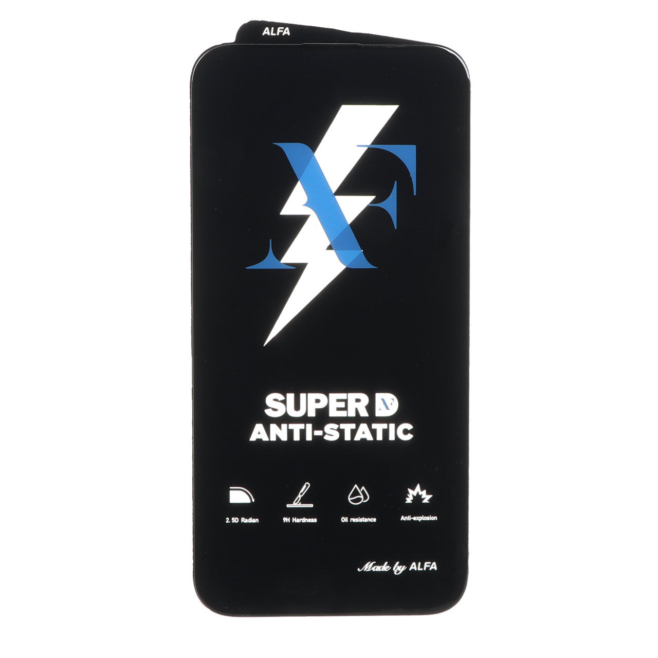 محافظ صفحه نمایش شیشه ای Super D Anti Static ALFA مدل Apple iPhone 14 pro max (بدون پک) - اسپه کالا محافظ صفحه نمایش شیشه ای Super D Anti Static ALFA مدل Apple iPhone 14 pro max (بدون پک) - تصویر 1