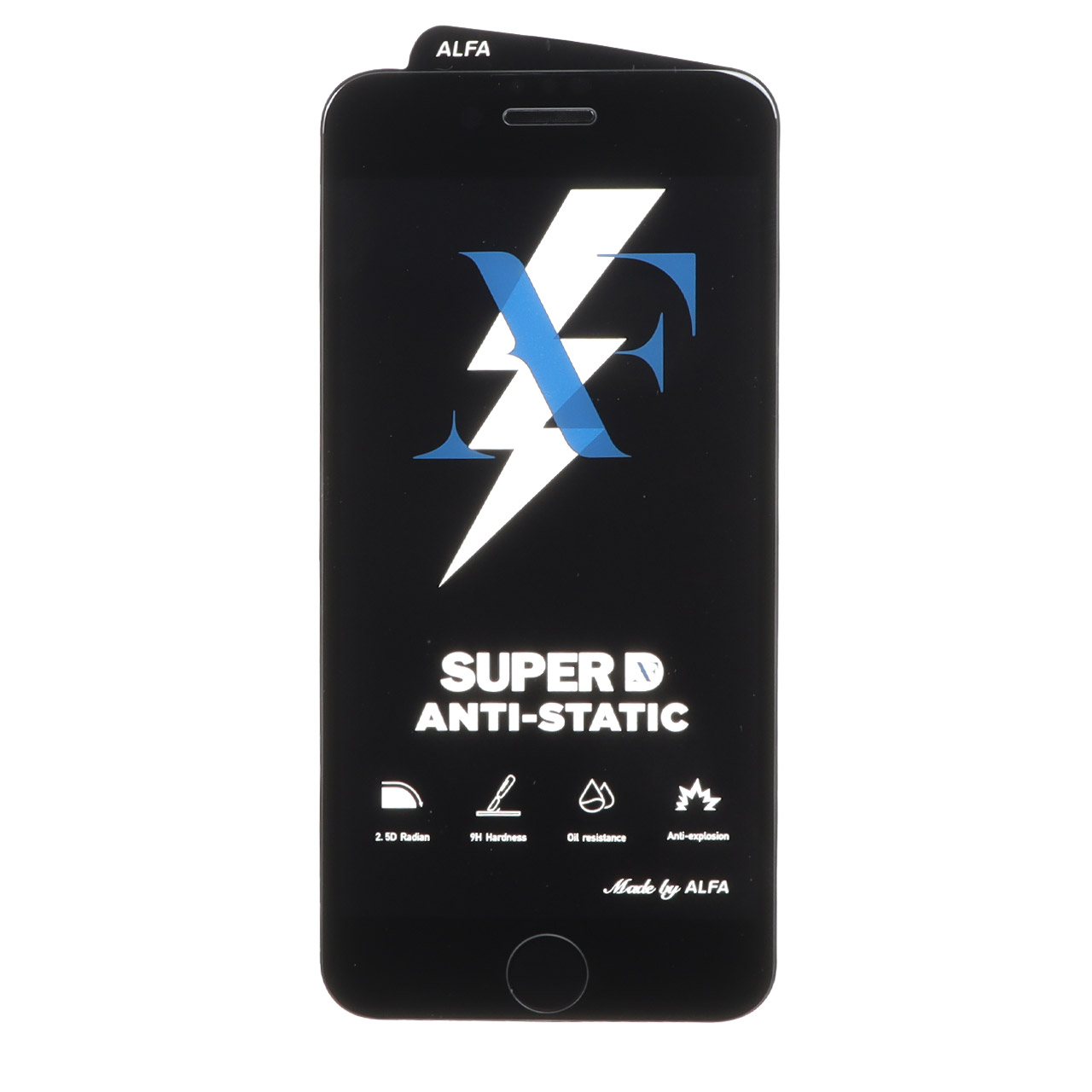محافظ صفحه نمایش شیشه ای Super D Anti Static ALFA مدل Apple iPhone 6 / iPhone 6S / iPhone 7 / iPhone 8 / iPhone SE 2020 / iPhone SE 2022 - مشکی (بدون پک) - اسپه کالا محافظ صفحه نمایش شیشه ای Super D Anti Static ALFA مدل Apple iPhone 6 / iPhone 6S / iPhone 7 / iPhone 8 / iPhone SE 2020 / iPhone SE 2022 - مشکی (بدون پک) - تصویر 1