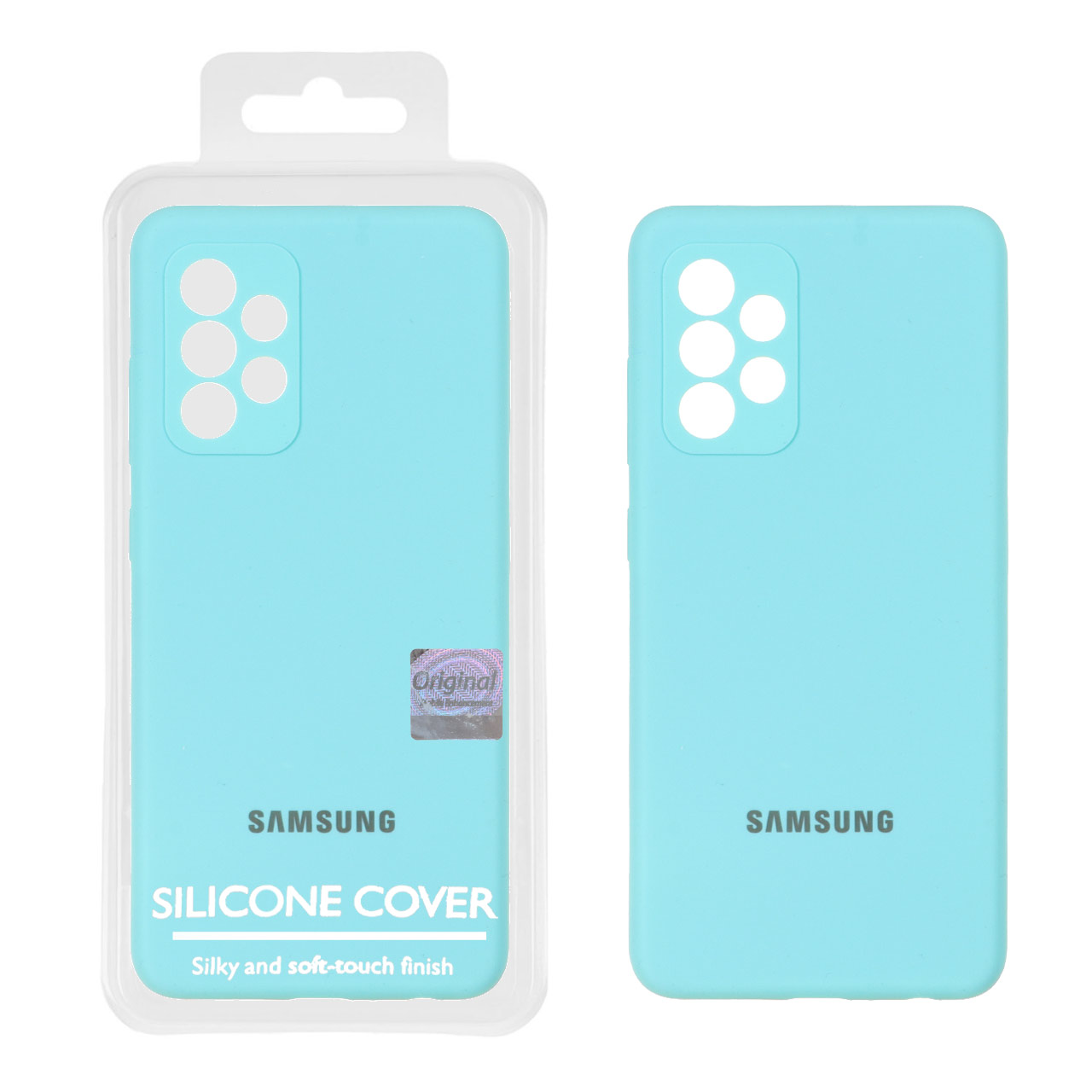 قاب سیلیکونی پاک کنی اورجینال Master Quality مدل Samsung Galaxy A52 / A52s - سبزآبی (پک دار) - اسپه کالا قاب سیلیکونی پاک کنی اورجینال Master Quality مدل Samsung Galaxy A52 / A52s - سبزآبی (پک دار) - تصویر 1