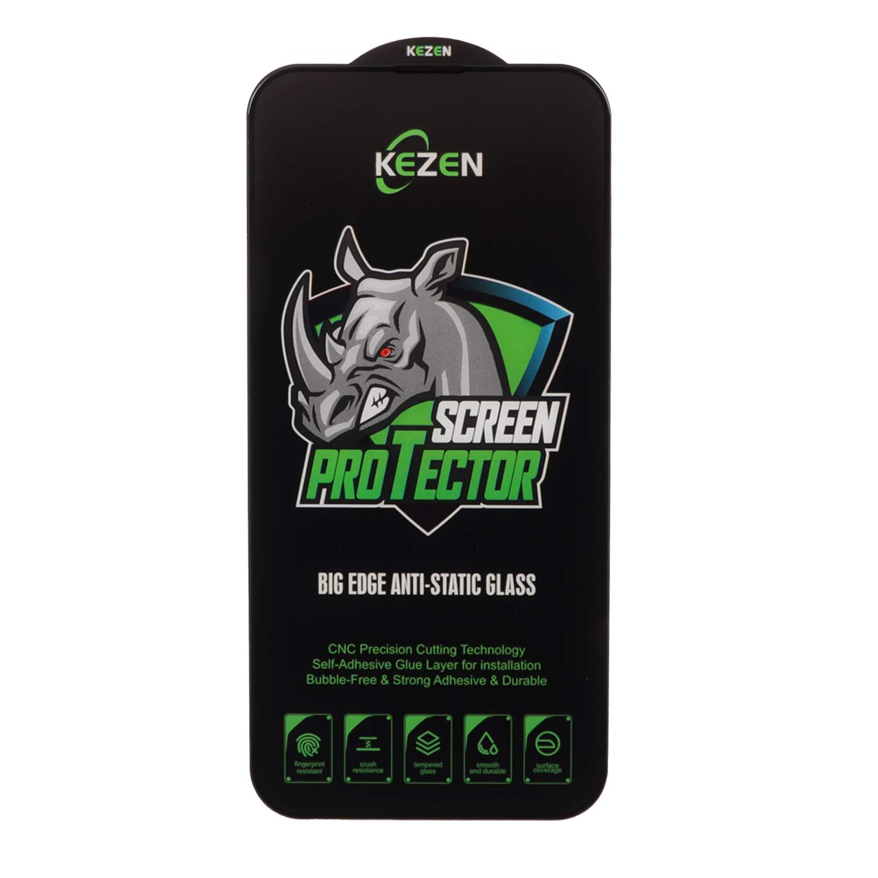 محافظ صفحه نمایش شیشه ای Full Cover Kezen Anti Static Big Edge مدل Apple iPhone 13 / iPhone 13 Pro / iPhone 14 / 16e - اسپه کالا محافظ صفحه نمایش شیشه ای Full Cover Kezen Anti Static Big Edge مدل Apple iPhone 13 / iPhone 13 Pro / iPhone 14 / 16e - تصویر 1