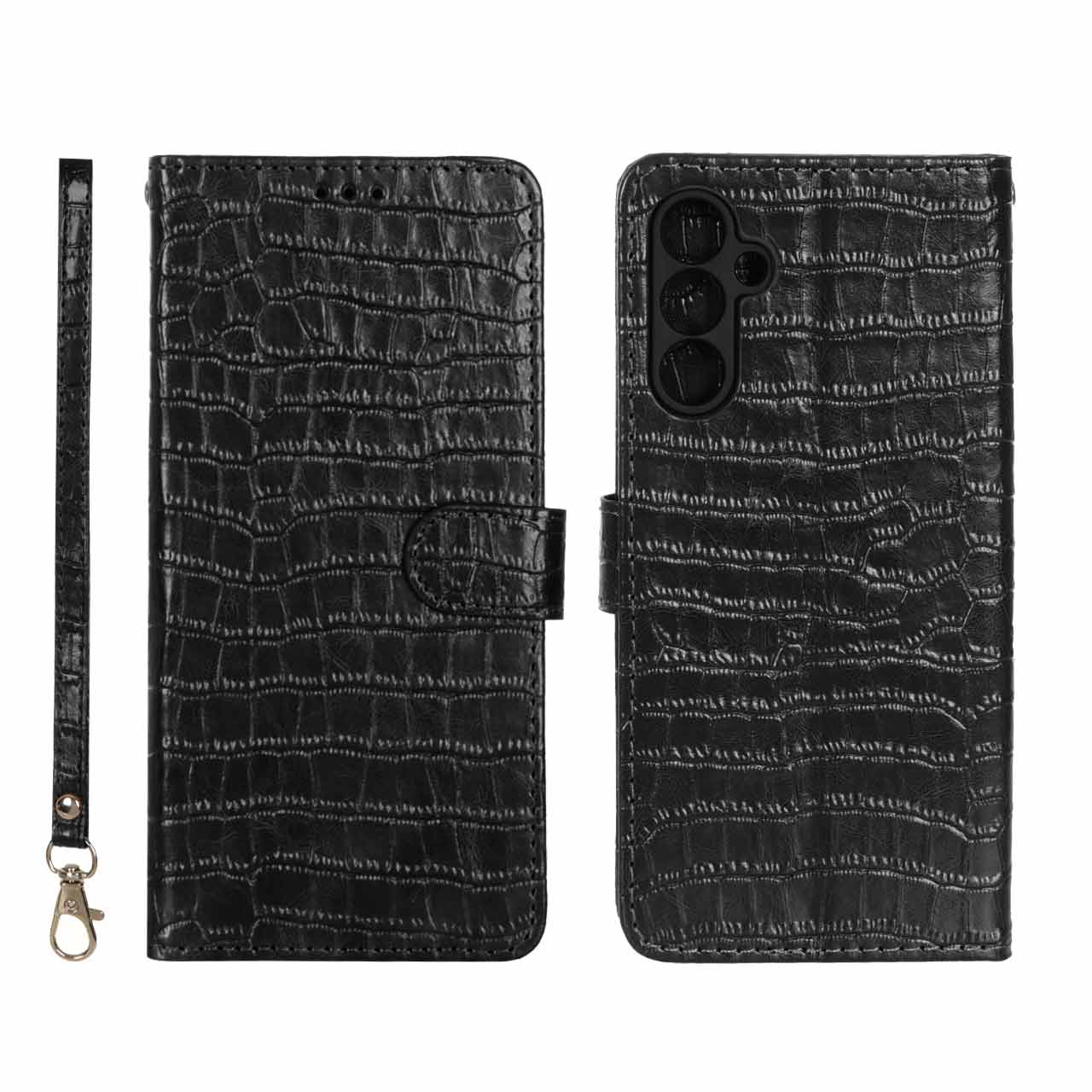 کیف موبایل مگنتی کروکو MNC مدل Samsung Galaxy A15 - مشکی - اسپه کالا کیف موبایل مگنتی کروکو MNC مدل Samsung Galaxy A15 - مشکی - تصویر 1