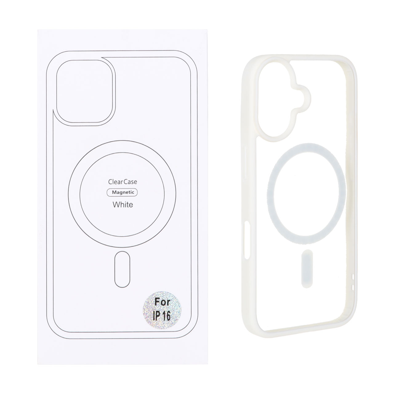قاب شفاف Apple iPhone 16 با قابلیت شارژ MagSafe - سفید (پک دار) - اسپه کالا قاب شفاف Apple iPhone 16 با قابلیت شارژ MagSafe - سفید (پک دار) - تصویر 1
