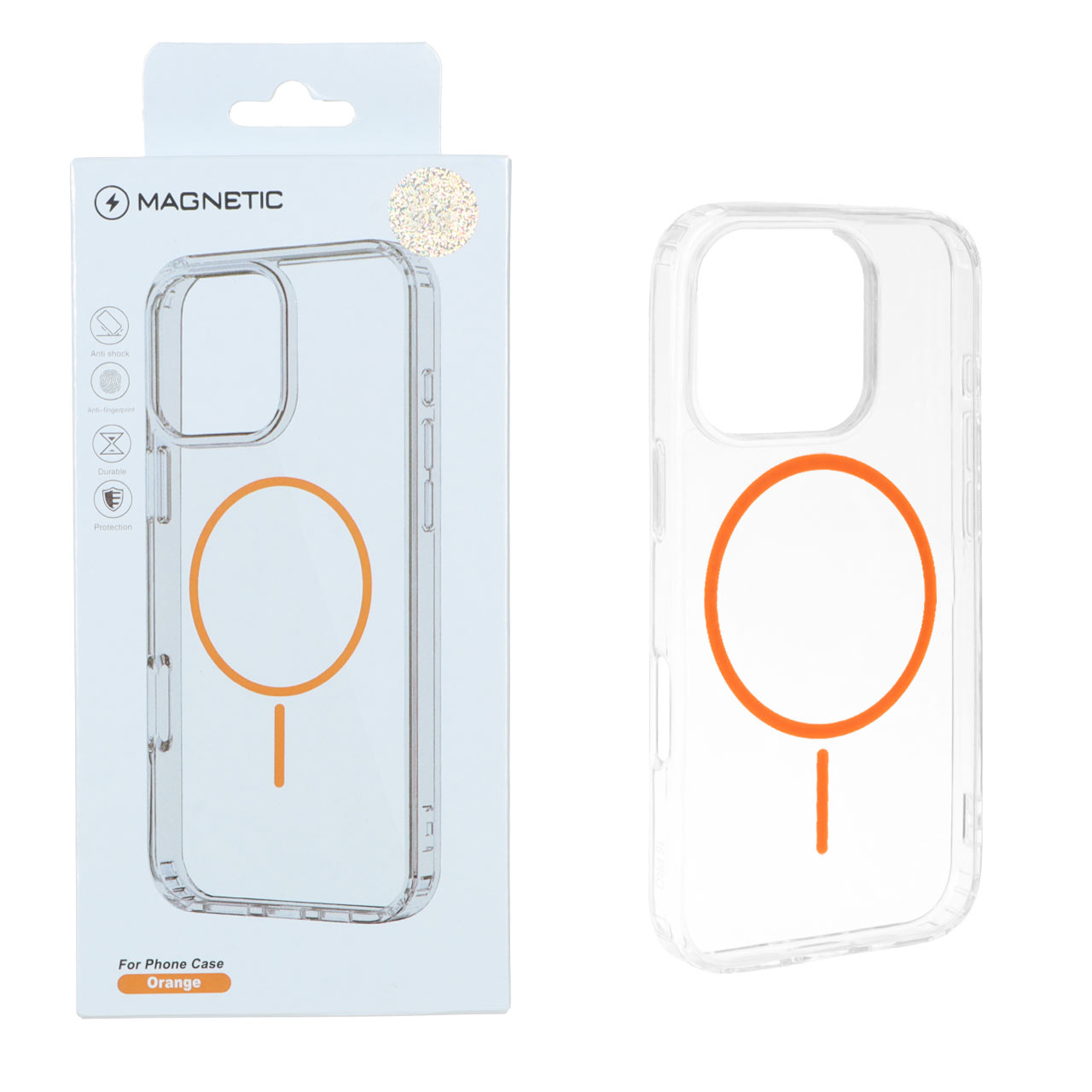 قاب اورجینال Magnetic دور ژله ای MagSafe مدل Apple iPhone 16 Pro - نارنجی (پک دار) - اسپه کالا قاب اورجینال Magnetic دور ژله ای MagSafe مدل Apple iPhone 16 Pro - نارنجی (پک دار) - تصویر 1