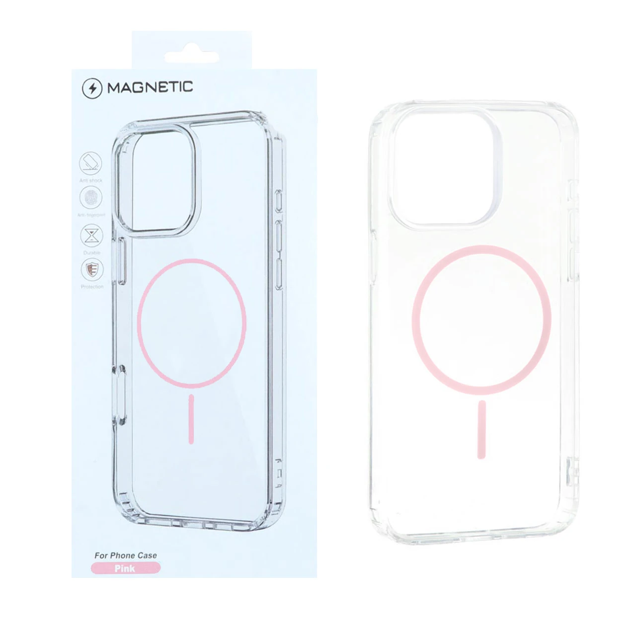 قاب اورجینال Magnetic دور ژله ای MagSafe مدل Apple iPhone 15 Pro Max - صورتی (پک دار) - اسپه کالا قاب اورجینال Magnetic دور ژله ای MagSafe مدل Apple iPhone 15 Pro Max - صورتی (پک دار) - تصویر 1