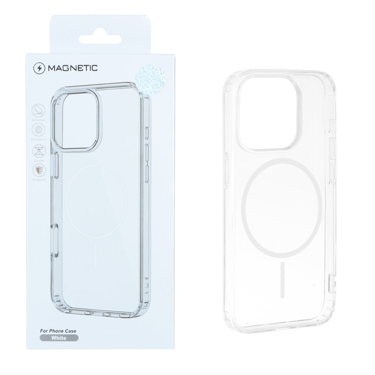 قاب اورجینال Magnetic دور ژله ای MagSafe مدل Apple iPhone 15 Pro - سفید (پک دار) - اسپه کالا قاب اورجینال Magnetic دور ژله ای MagSafe مدل Apple iPhone 15 Pro - سفید (پک دار) - تصویر 1