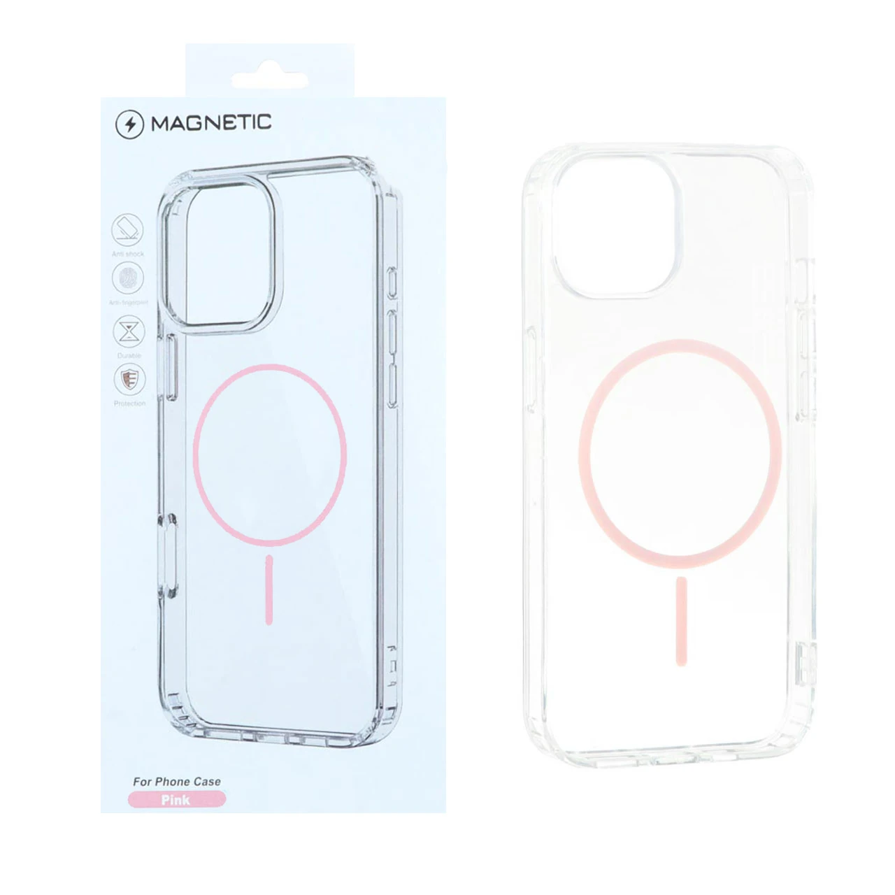 قاب اورجینال Magnetic دور ژله ای MagSafe مدل Apple iPhone 13 / iPhone 14 - صورتی (پک دار) - اسپه کالا قاب اورجینال Magnetic دور ژله ای MagSafe مدل Apple iPhone 13 / iPhone 14 - صورتی (پک دار) - تصویر 1