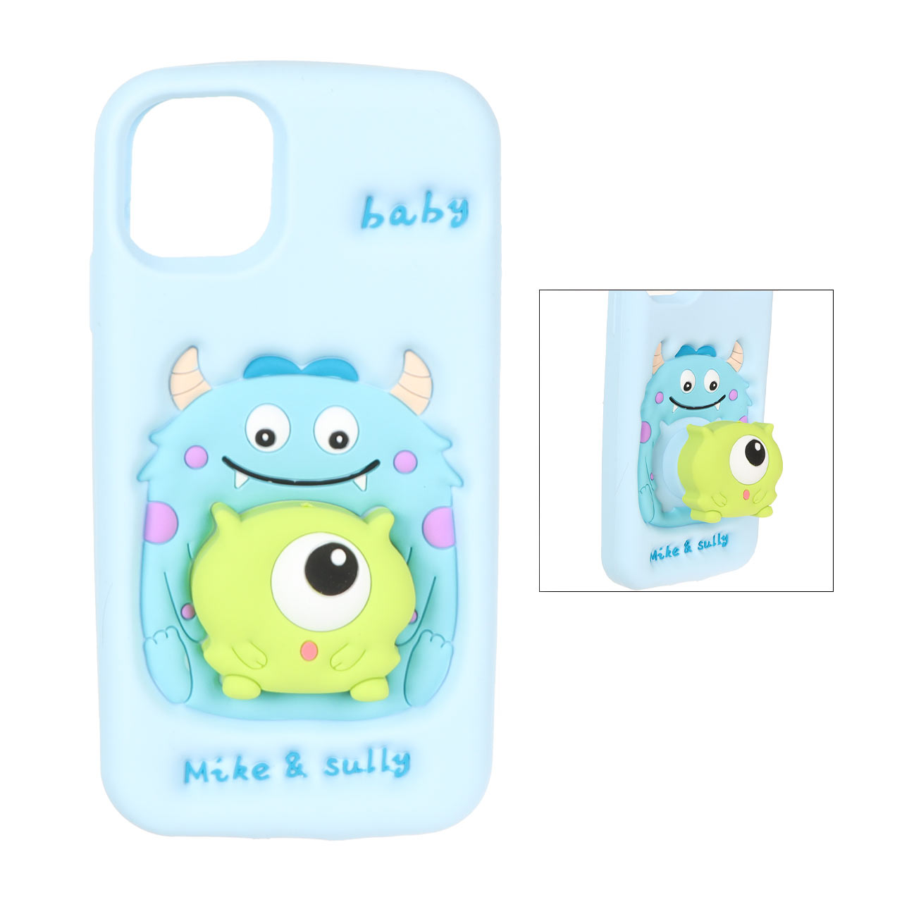 قاب سیلیکونی Mike & Sully استندشو Apple iPhone 11 - آبی - اسپه کالا قاب سیلیکونی Mike & Sully استندشو Apple iPhone 11 - آبی - تصویر 1