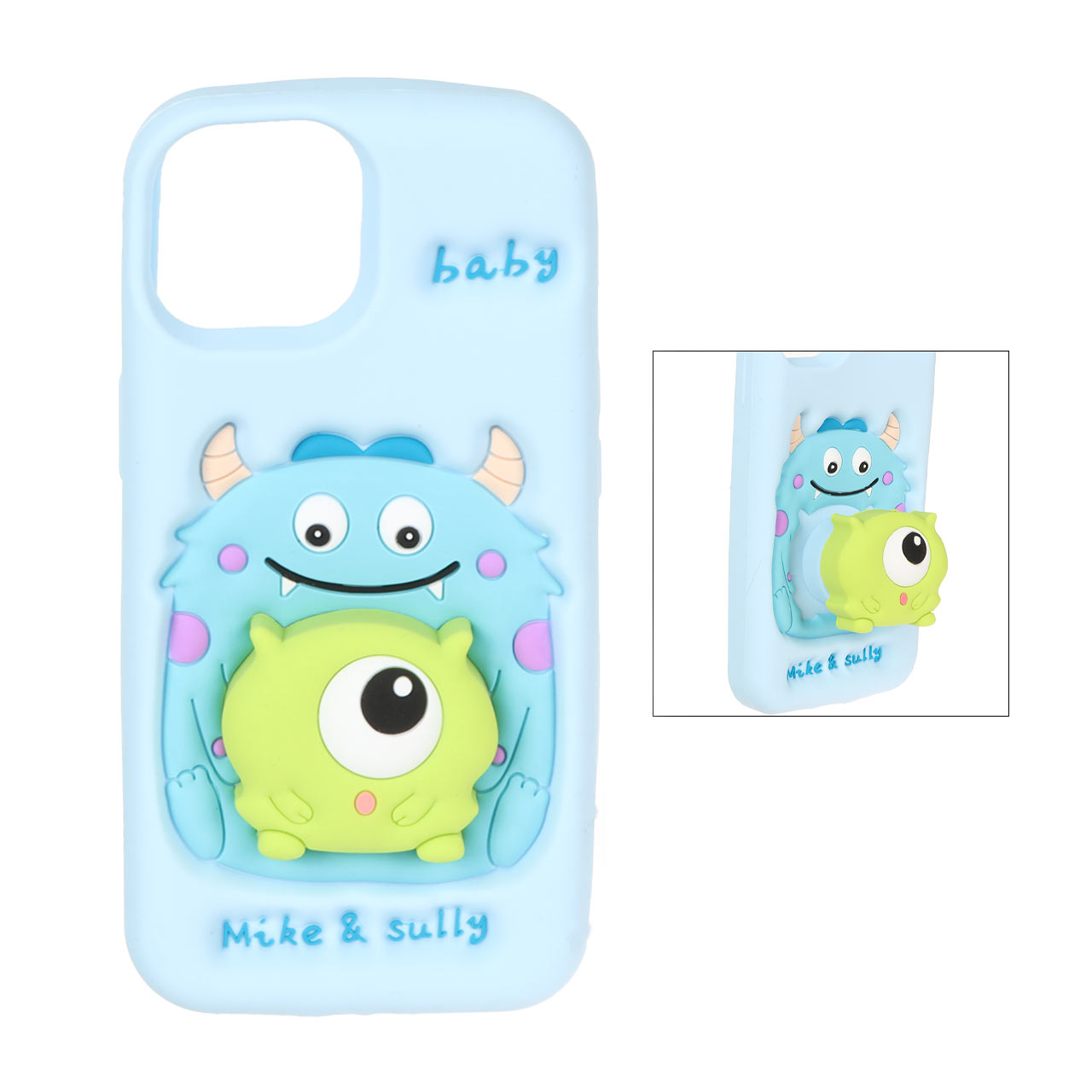 قاب سیلیکونی Mike & Sully استندشو Apple iPhone 15 / iPhone 14 / iPhone 13 - آبی - اسپه کالا قاب سیلیکونی Mike & Sully استندشو Apple iPhone 15 / iPhone 14 / iPhone 13 - آبی - تصویر 1