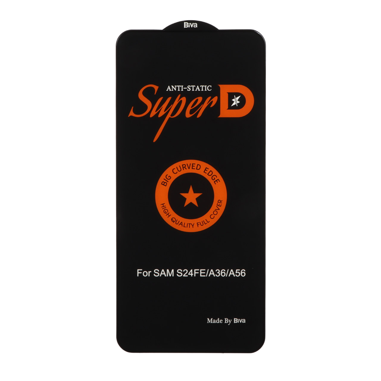محافظ صفحه نمایش شیشه ای Samsung Galaxy S25 FE / S24 FE / A57 / A37 / A56 / A36 - Full Cover Super D Biva - مشکی (بدون پک) - اسپه کالا محافظ صفحه نمایش شیشه ای Samsung Galaxy S25 FE / S24 FE / A57 / A37 / A56 / A36 - Full Cover Super D Biva - مشکی (بدون پک) - تصویر 1