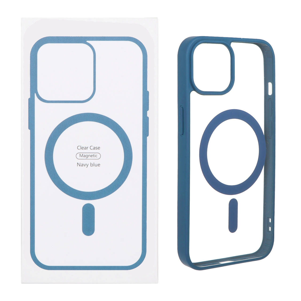 قاب شفاف Apple iPhone 13 / iPhone 14 با قابلیت شارژ MagSafe - سرمه ای (پک دار) - اسپه کالا قاب شفاف Apple iPhone 13 / iPhone 14 با قابلیت شارژ MagSafe - سرمه ای (پک دار) - تصویر 1