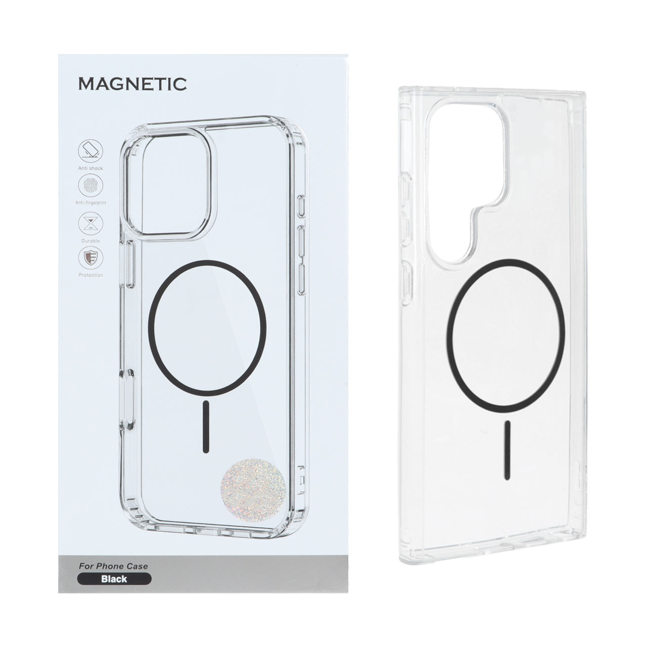 قاب اورجینال Magnetic دور ژله ای MagSafe مدل Samsung Galaxy S24 Ultra - مشکی (پک دار) - اسپه کالا قاب اورجینال Magnetic دور ژله ای MagSafe مدل Samsung Galaxy S24 Ultra - مشکی (پک دار) - تصویر 1