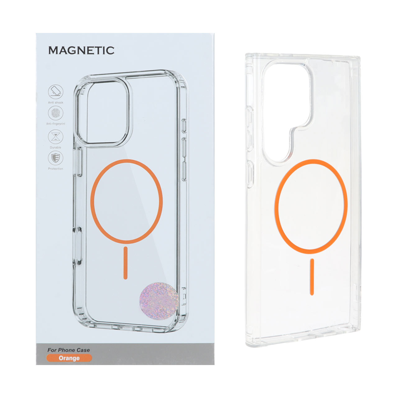 قاب اورجینال Magnetic دور ژله ای MagSafe مدل Samsung Galaxy S24 Ultra - نارنجی (پک دار) - اسپه کالا قاب اورجینال Magnetic دور ژله ای MagSafe مدل Samsung Galaxy S24 Ultra - نارنجی (پک دار) - تصویر 1