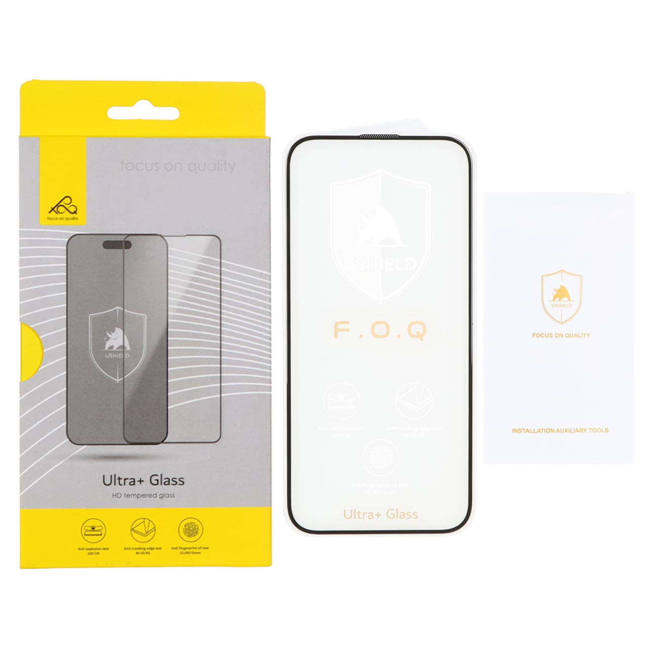 محافظ صفحه نمایش شیشه ای اورجینال Ultra Glass Ushield مدل Apple iPhone 15 Pro (پک دار) - اسپه کالا محافظ صفحه نمایش شیشه ای اورجینال Ultra Glass Ushield مدل Apple iPhone 15 Pro (پک دار) - تصویر 1
