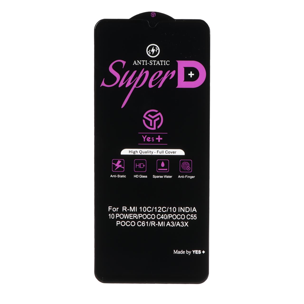 محافظ صفحه نمایش شیشه ای Super D Anti Static Yes Plus مدل Xiaomi Redmi A3 / A3x / Redmi 10C / Redmi 12C / Redmi 11A / Redmi 10 Power / Poco C40 / Poco C55 / C61 - اسپه کالا محافظ صفحه نمایش شیشه ای Super D Anti Static Yes Plus مدل Xiaomi Redmi A3 / A3x / Redmi 10C / Redmi 12C / Redmi 11A / Redmi 10 Power / Poco C40 / Poco C55 / C61 - تصویر 1