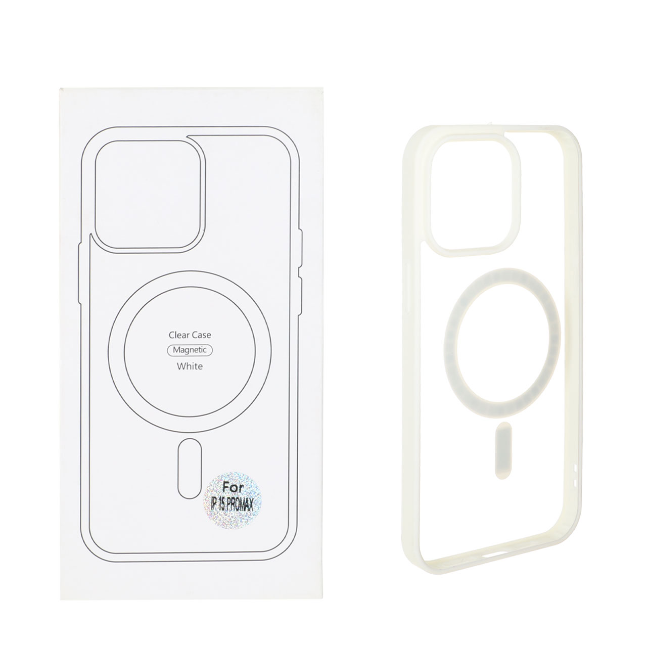 قاب شفاف Apple iPhone 15 Pro Max با قابلیت شارژ MagSafe - سفید (پک دار) - اسپه کالا قاب شفاف Apple iPhone 15 Pro Max با قابلیت شارژ MagSafe - سفید (پک دار) - تصویر 1