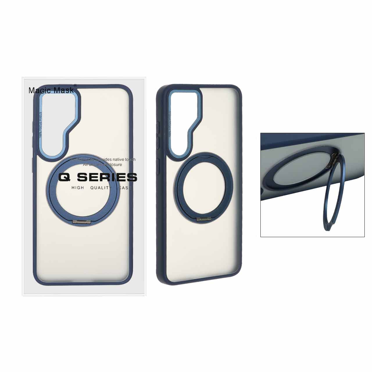 قاب اورجینال Magic Mask استند چرخشی Magsafe مدل Samsung Galaxy S25 FE - سرمه ای (پک دار) - اسپه کالا قاب اورجینال Magic Mask استند چرخشی Magsafe مدل Samsung Galaxy S25 FE - سرمه ای (پک دار) - تصویر 1