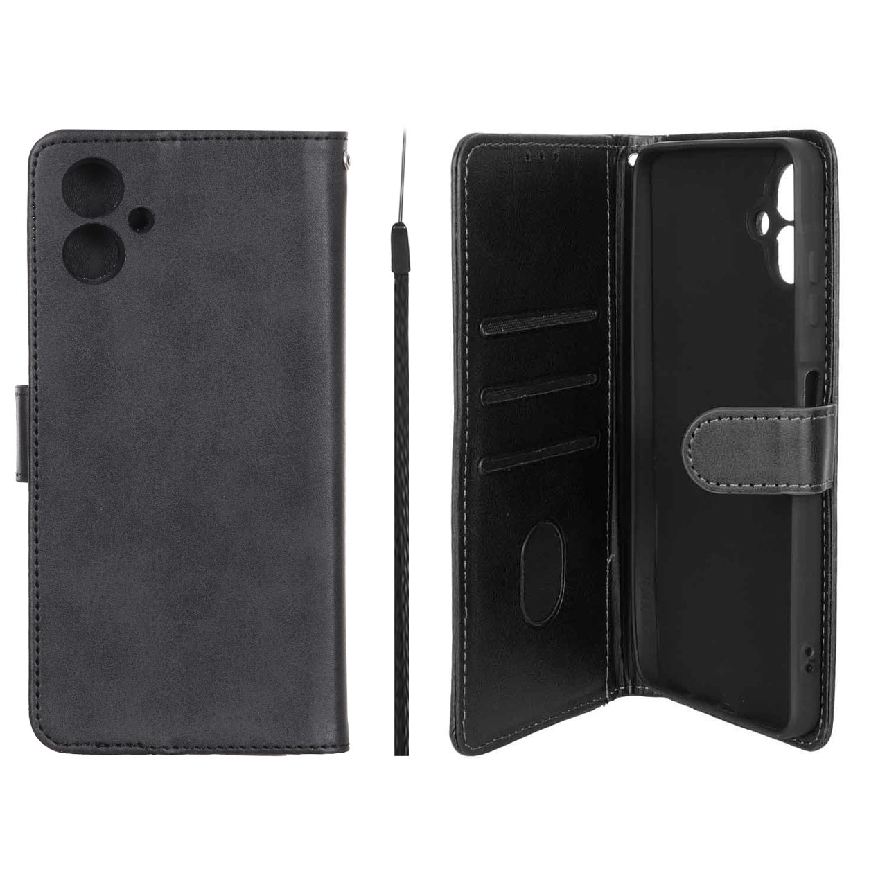 کیف موبایل مگنتی Crystal داخل مخمل Samsung Galaxy A06 - مشکی - اسپه کالا کیف موبایل مگنتی Crystal داخل مخمل Samsung Galaxy A06 - مشکی - تصویر 1