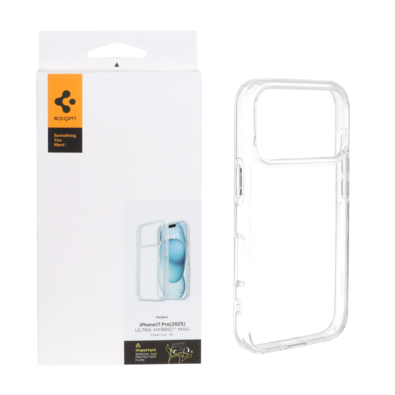قاب اورجینال Spigen ULTRA HYBRID مدل Apple iPhone 17 Pro - شفاف (پک دار) - اسپه کالا قاب اورجینال Spigen ULTRA HYBRID مدل Apple iPhone 17 Pro - شفاف (پک دار) - تصویر 1