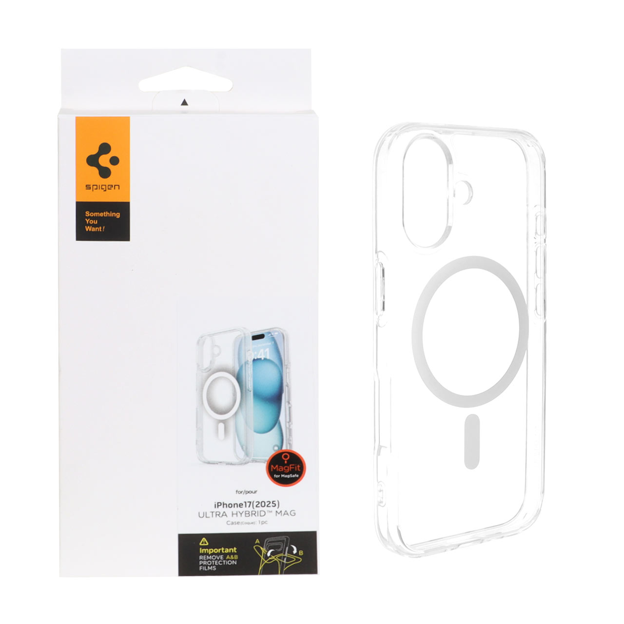 قاب اورجینال Spigen ULTRA HYBRID MagSafe مدل Apple iPhone 17 - شفاف (پک دار) - اسپه کالا قاب اورجینال Spigen ULTRA HYBRID MagSafe مدل Apple iPhone 17 - شفاف (پک دار) - تصویر 1