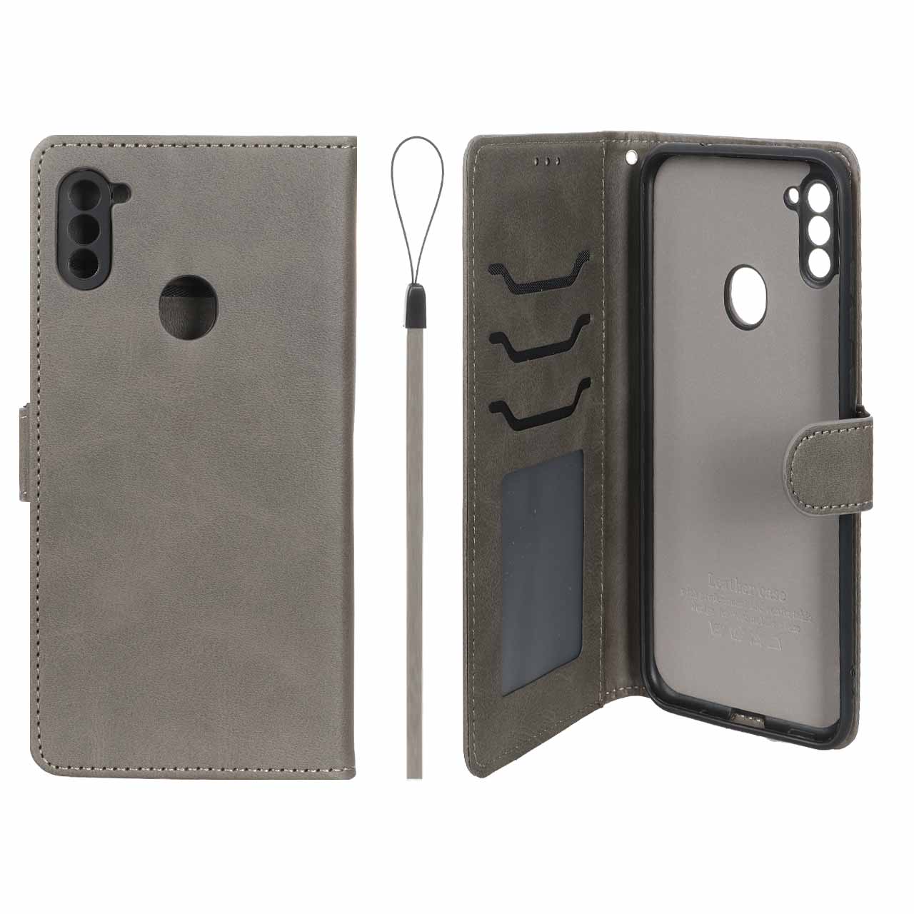 کیف موبایل مگنتی درجه یک داخل خز MNC Plus مدل Samsung Galaxy A11 / M11 - خاکستری - اسپه کالا کیف موبایل مگنتی درجه یک داخل خز MNC Plus مدل Samsung Galaxy A11 / M11 - خاکستری - تصویر 1
