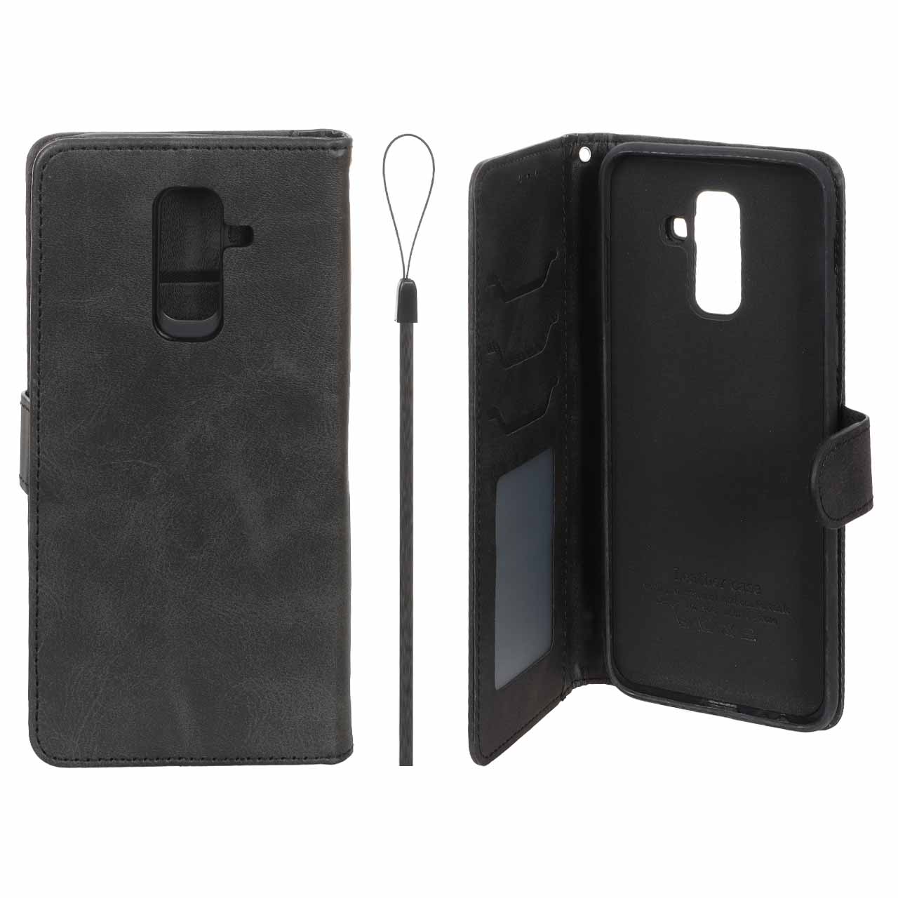 کیف موبایل مگنتی درجه یک داخل خز MNC Plus مدل Samsung Galaxy A6 Plus - مشکی - اسپه کالا کیف موبایل مگنتی درجه یک داخل خز MNC Plus مدل Samsung Galaxy A6 Plus - مشکی - تصویر 1