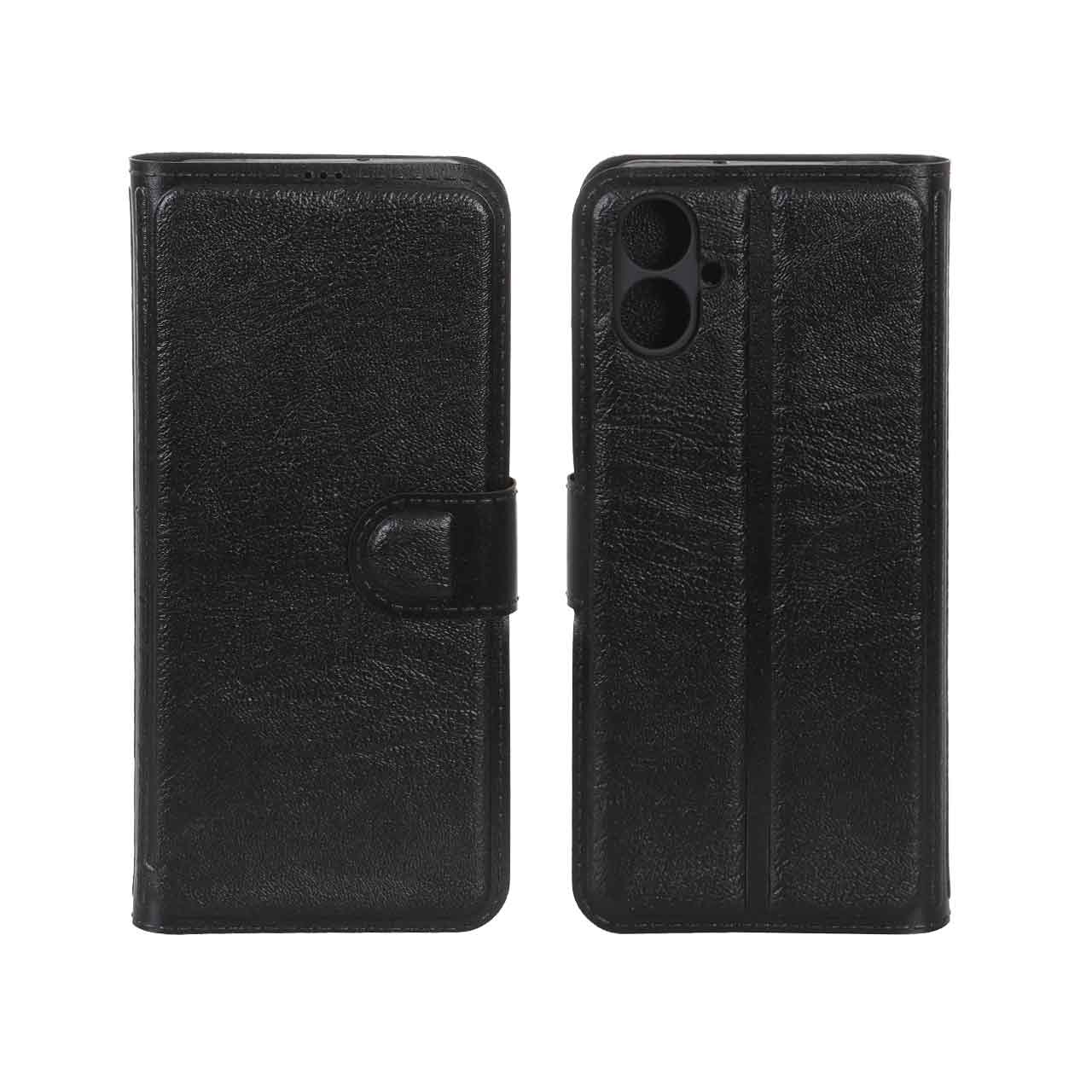 کیف موبایل چرمی مگنتی محافظ لنزدار Samsung Galaxy A06 - مشکی - اسپه کالا کیف موبایل چرمی مگنتی محافظ لنزدار Samsung Galaxy A06 - مشکی - تصویر 1