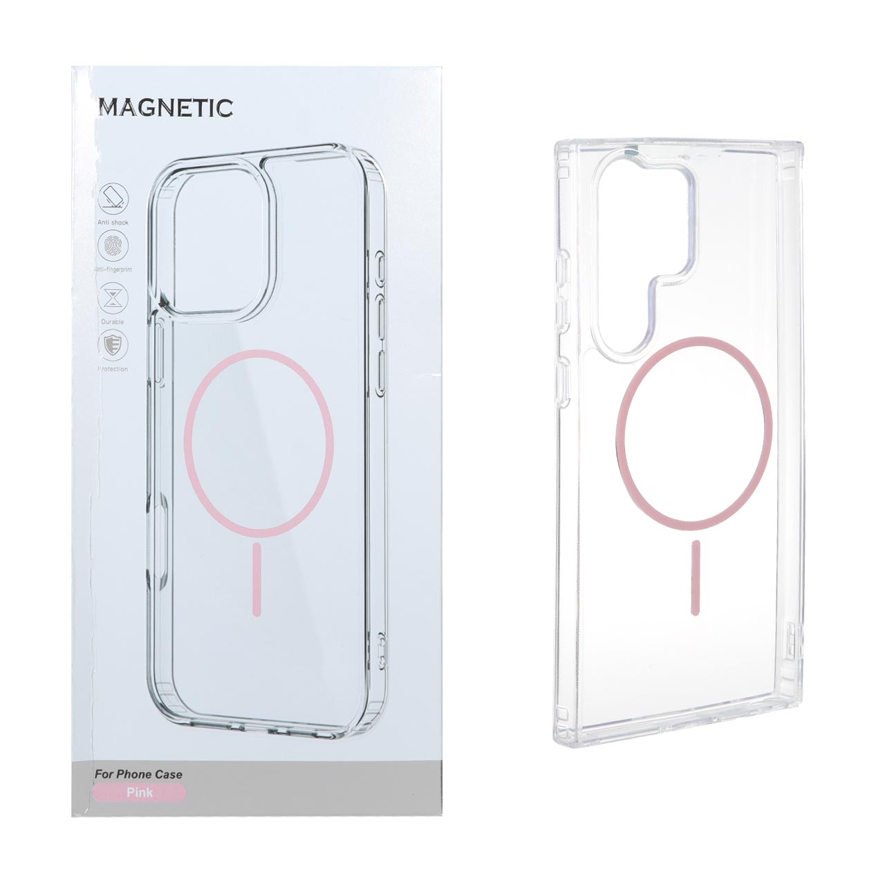قاب اورجینال Magnetic دور ژله ای MagSafe مدل Samsung Galaxy S23 Ultra - صورتی (پک دار) - اسپه کالا قاب اورجینال Magnetic دور ژله ای MagSafe مدل Samsung Galaxy S23 Ultra - صورتی (پک دار) - تصویر 1