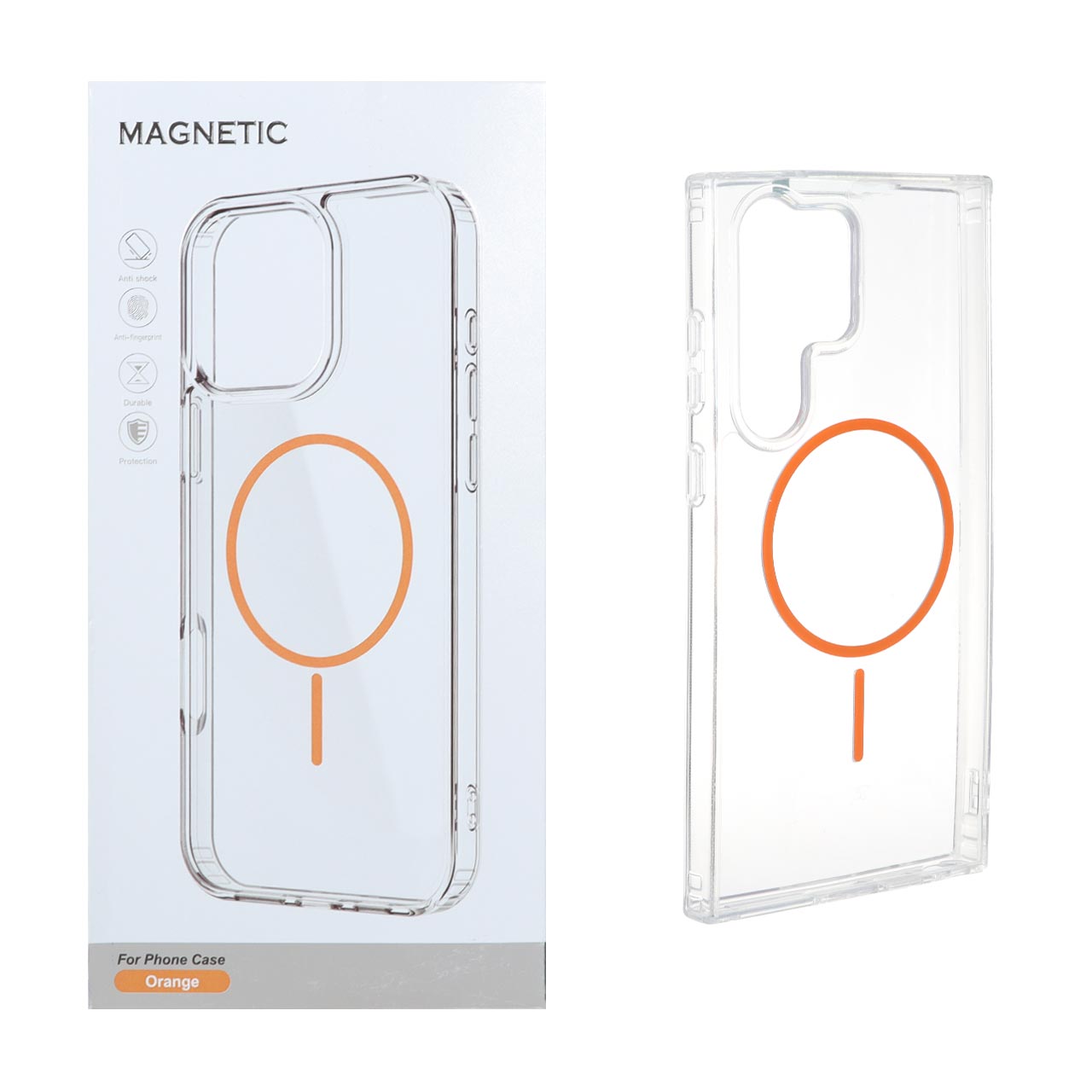 قاب اورجینال Magnetic دور ژله ای MagSafe مدل Samsung Galaxy S23 Ultra - نارنجی (پک دار) - اسپه کالا قاب اورجینال Magnetic دور ژله ای MagSafe مدل Samsung Galaxy S23 Ultra - نارنجی (پک دار) - تصویر 1