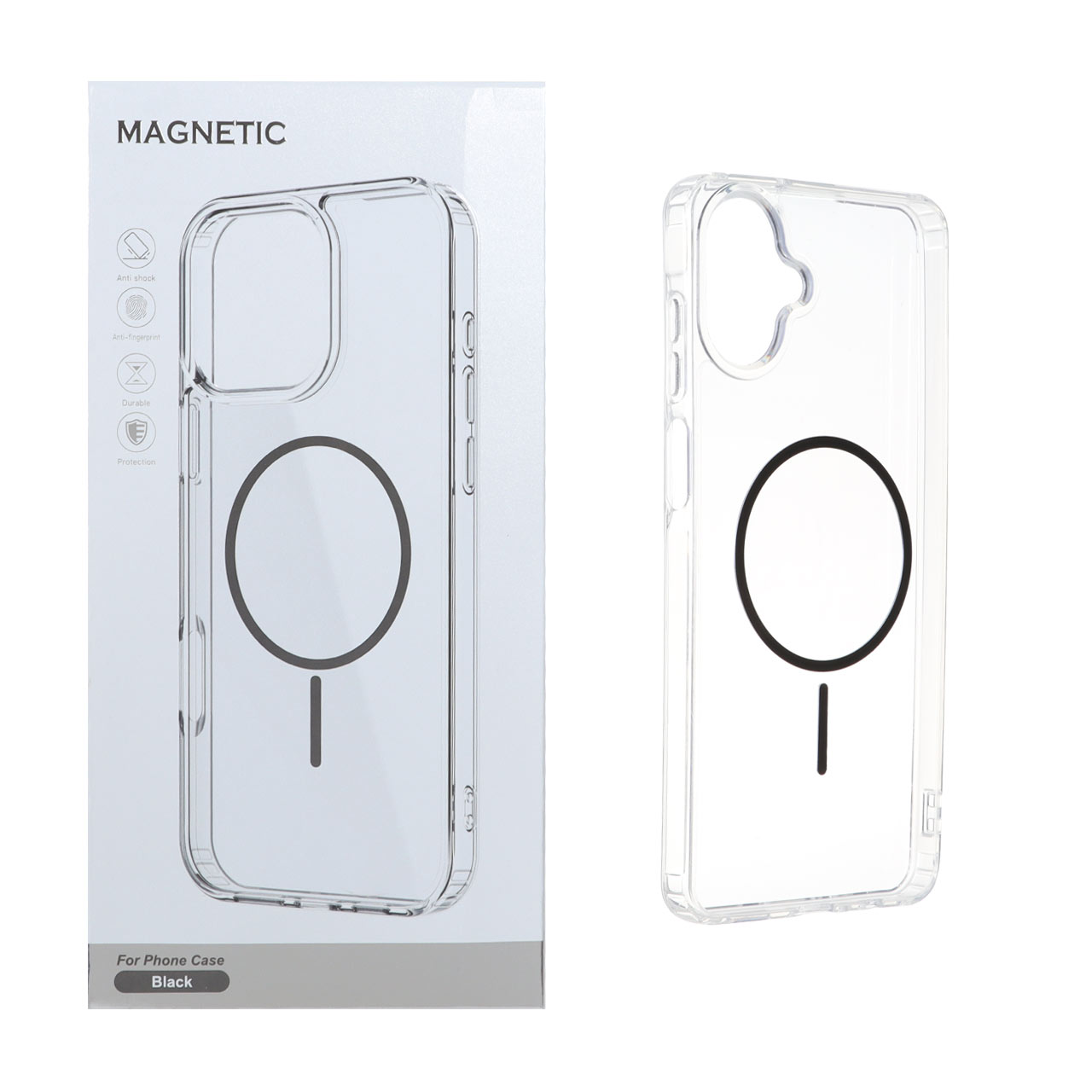 قاب اورجینال Magnetic دور ژله ای MagSafe مدل Samsung Galaxy A07 - مشکی (پک دار) - اسپه کالا قاب اورجینال Magnetic دور ژله ای MagSafe مدل Samsung Galaxy A07 - مشکی (پک دار) - تصویر 1