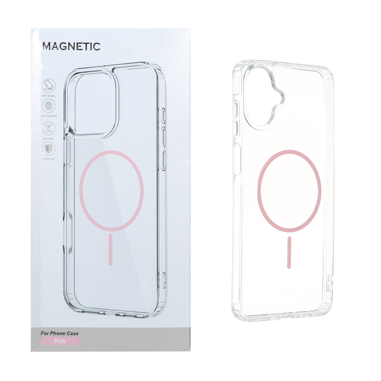 قاب اورجینال Magnetic دور ژله ای MagSafe مدل Samsung Galaxy A07 - صورتی (پک دار) - اسپه کالا قاب اورجینال Magnetic دور ژله ای MagSafe مدل Samsung Galaxy A07 - صورتی (پک دار) - تصویر 1