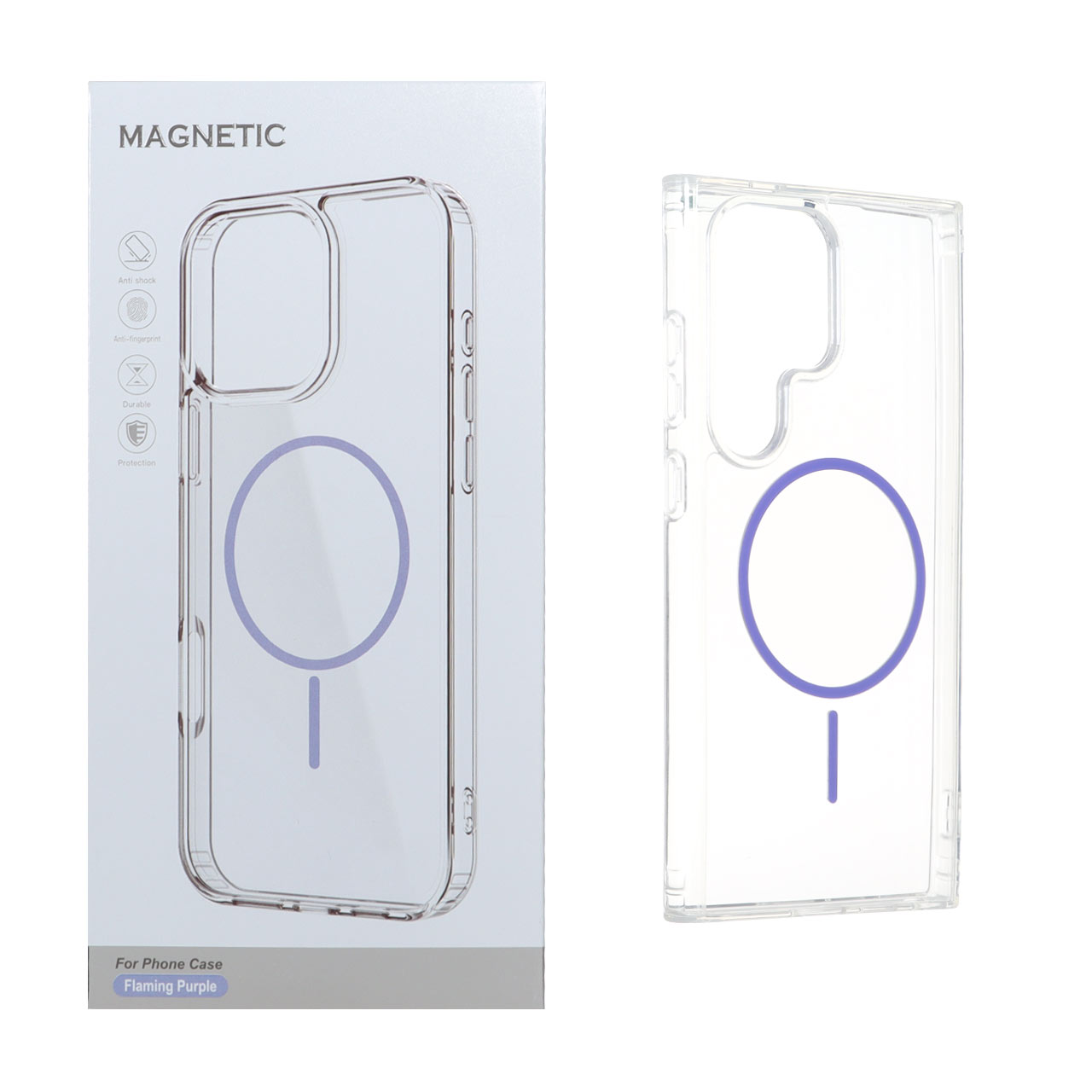 قاب اورجینال Magnetic دور ژله ای MagSafe مدل Samsung Galaxy S24 Ultra - بنفش روشن (پک دار) - اسپه کالا قاب اورجینال Magnetic دور ژله ای MagSafe مدل Samsung Galaxy S24 Ultra - بنفش روشن (پک دار) - تصویر 1