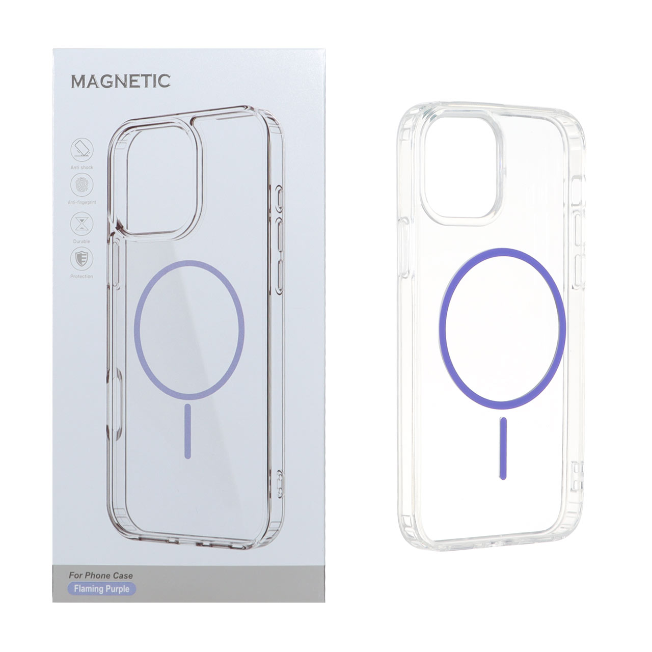 قاب اورجینال Magnetic دور ژله ای MagSafe مدل Apple iPhone 12 Pro / iPhone 12 - بنفش روشن (پک دار) - اسپه کالا قاب اورجینال Magnetic دور ژله ای MagSafe مدل Apple iPhone 12 Pro / iPhone 12 - بنفش روشن (پک دار) - تصویر 1