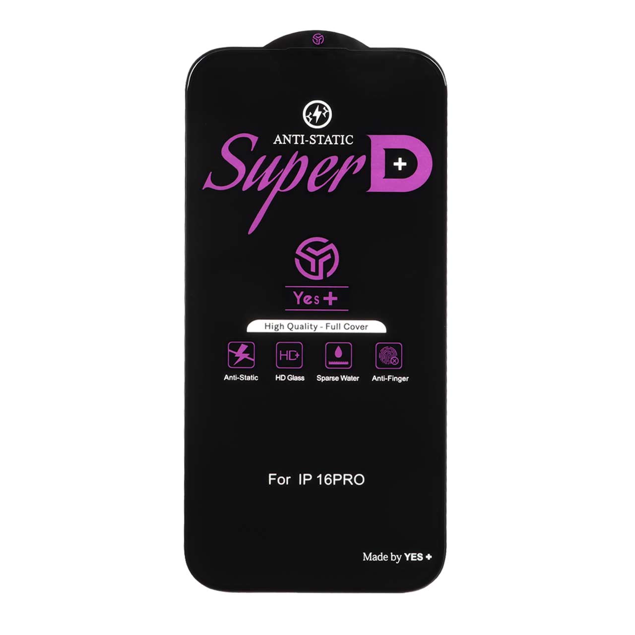 محافظ صفحه نمایش شیشه ای Super D Anti Static Yes Plus مدل Apple iPhone 17 / iPhone 16 Pro - اسپه کالا محافظ صفحه نمایش شیشه ای Super D Anti Static Yes Plus مدل Apple iPhone 17 / iPhone 16 Pro - تصویر 1