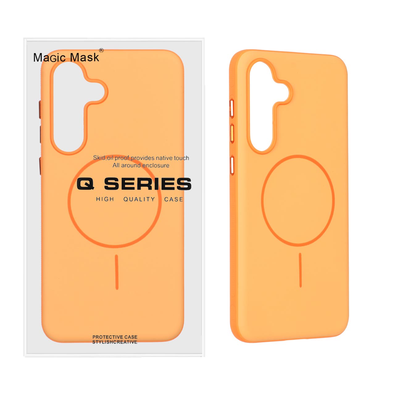 قاب Defender Shield پشت سخت Magsafe مدل Samsung Galaxy S25 FE - نارنجی (پک دار) - اسپه کالا قاب Defender Shield پشت سخت Magsafe مدل Samsung Galaxy S25 FE - نارنجی (پک دار) - تصویر 1