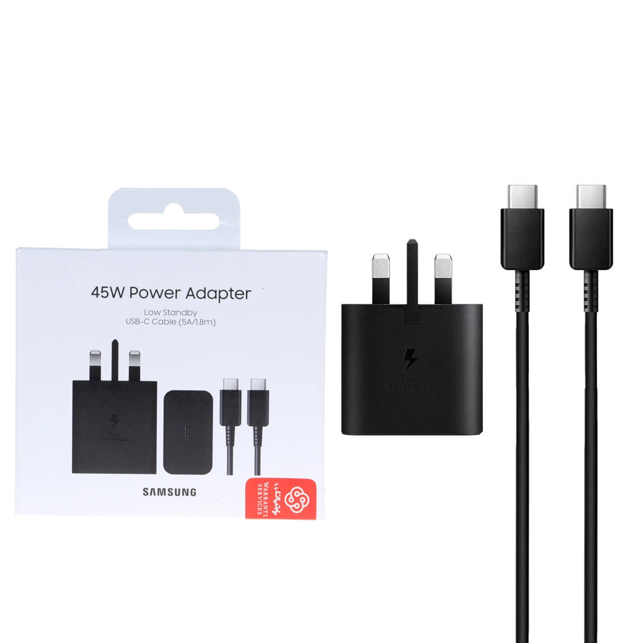 شارژر دیواری PD و فست تک پورت Samsung مدل EP-T4511 45W مجهز به فناوری GAN-NFC به همراه کابل شارژ Type-C To Type-C- مشکی (گارانتی پارتیان پایا) - اسپه کالا شارژر دیواری PD و فست تک پورت Samsung مدل EP-T4511 45W مجهز به فناوری GAN-NFC به همراه کابل شارژ Type-C To Type-C- مشکی (گارانتی پارتیان پایا) - تصویر 1