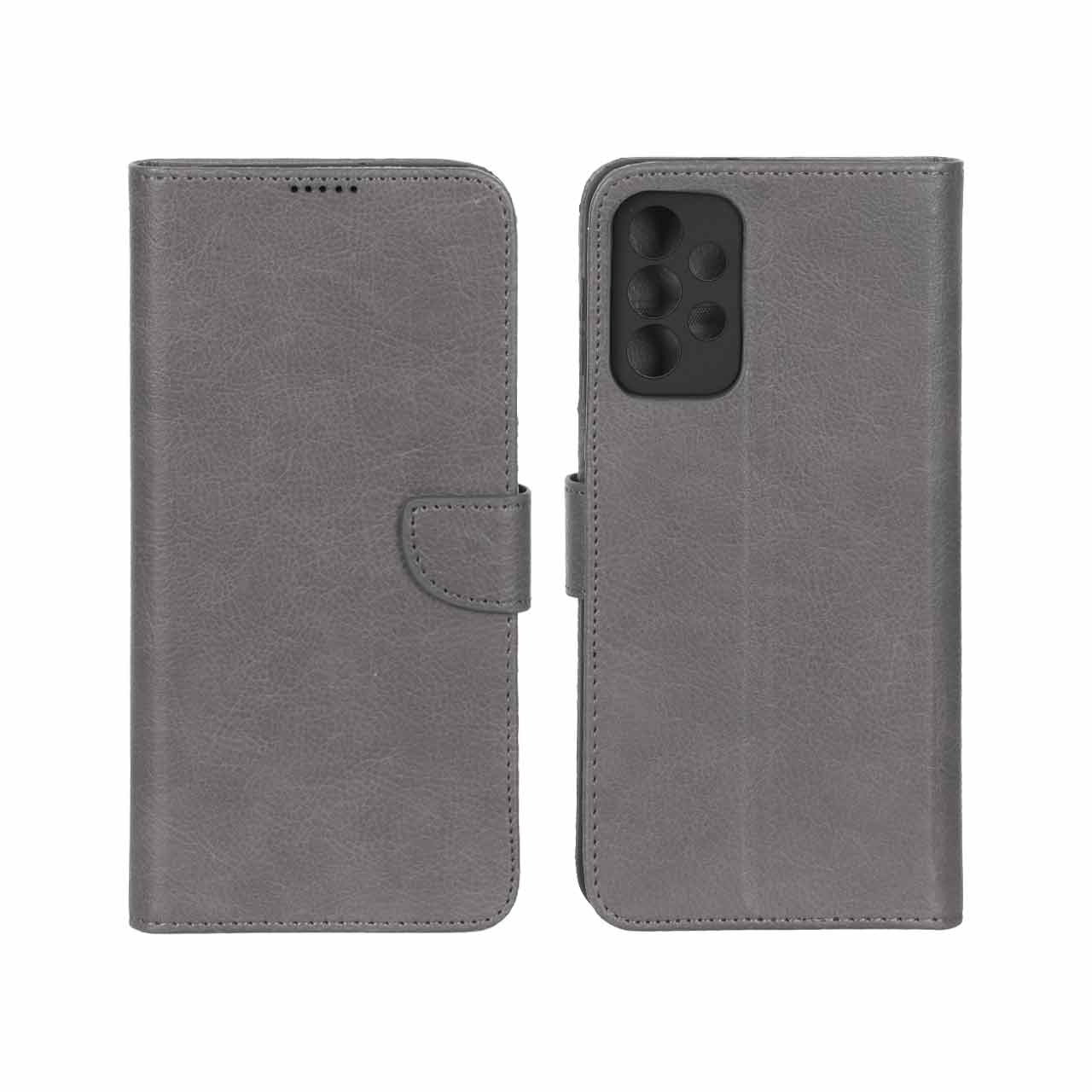 کیف چرمی موبایل مگنتی محافظ لنزدار KRF مدل Samsung Galaxy A23 - طوسی - اسپه کالا کیف چرمی موبایل مگنتی محافظ لنزدار KRF مدل Samsung Galaxy A23 - طوسی - تصویر 1