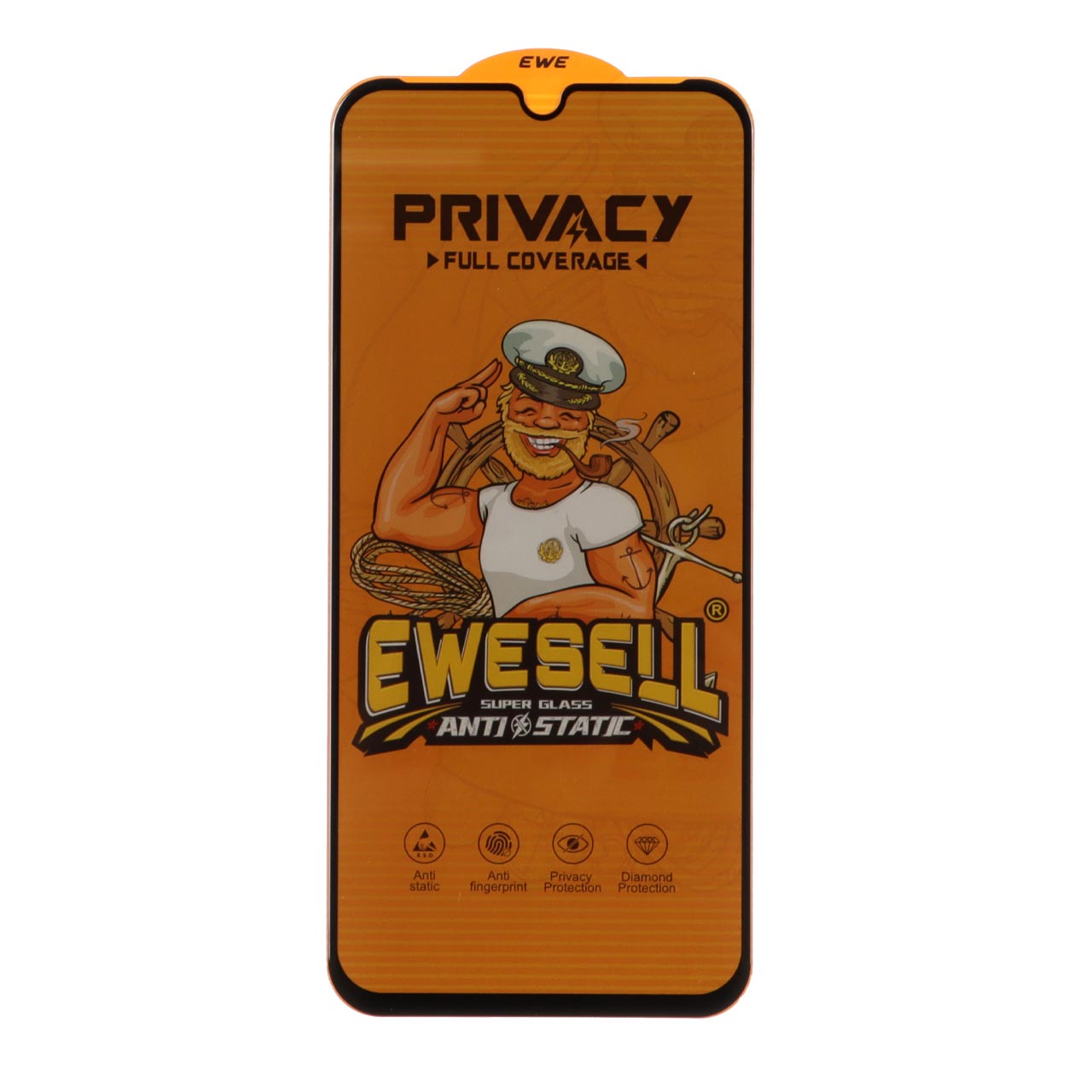 محافظ صفحه نمایش شیشه ای Full Cover Ewesell Anti Static Privacy مدل Xiaomi Redmi 15C / Poco C85 - اسپه کالا محافظ صفحه نمایش شیشه ای Full Cover Ewesell Anti Static Privacy مدل Xiaomi Redmi 15C / Poco C85 - تصویر 1
