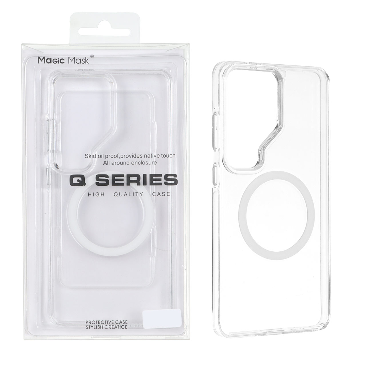 قاب اورجینال Magic Mask پشت سخت شفاف MagSafe مدل Samsung Galaxy S26 Ultra (پک دار) - اسپه کالا قاب اورجینال Magic Mask پشت سخت شفاف MagSafe مدل Samsung Galaxy S26 Ultra (پک دار) - تصویر 1